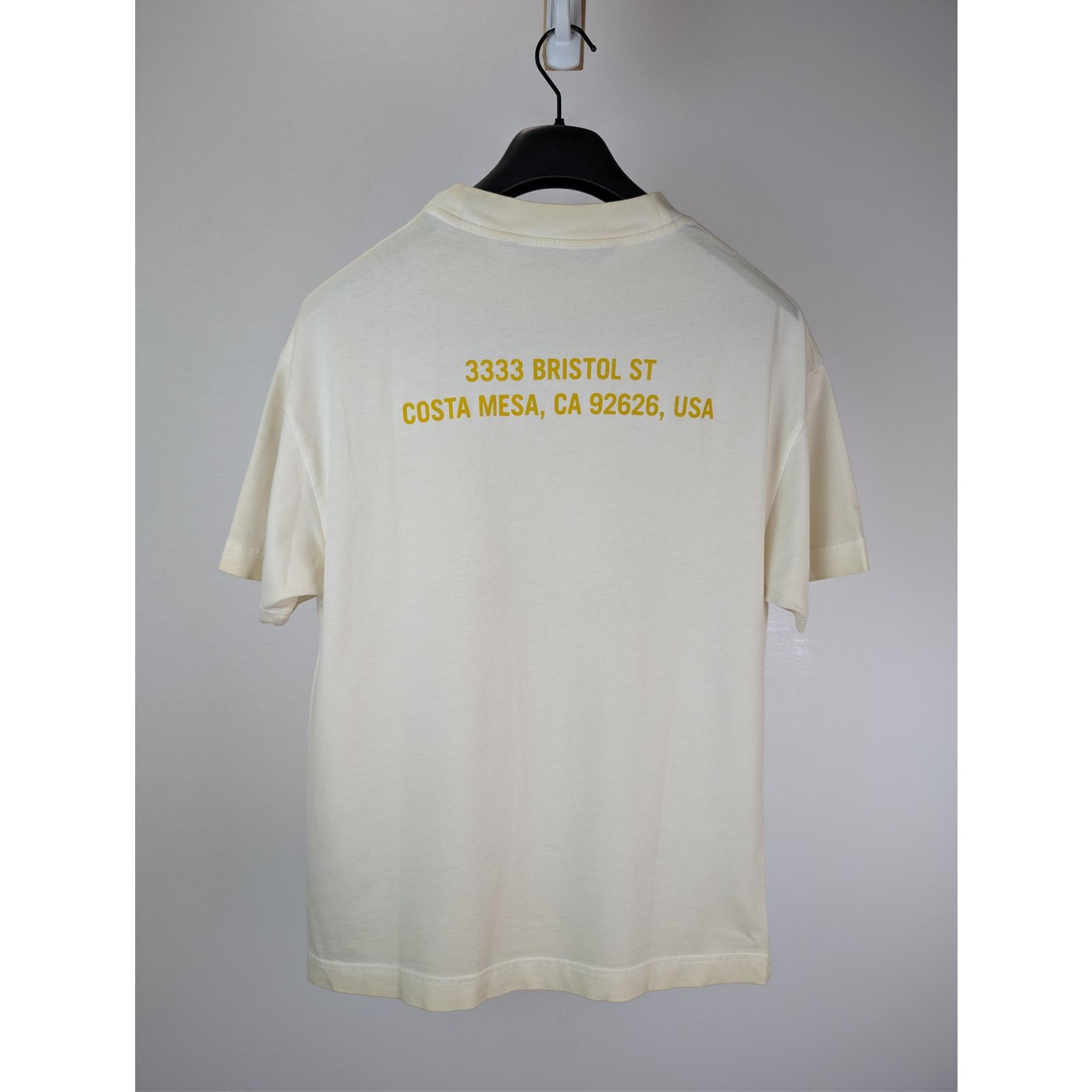 Palm Angels o1rshd1 Double Oversized LA T-Shirt in Off White / Yellow Size US XXL / EU 58 / 5 - 10 Thumbnail