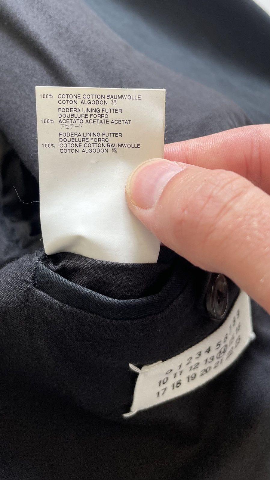 Maison Margiela S/S 10 Blue Cotton Mac Caban Jacket Size US M / EU 48-50 / 2 - 13 Thumbnail