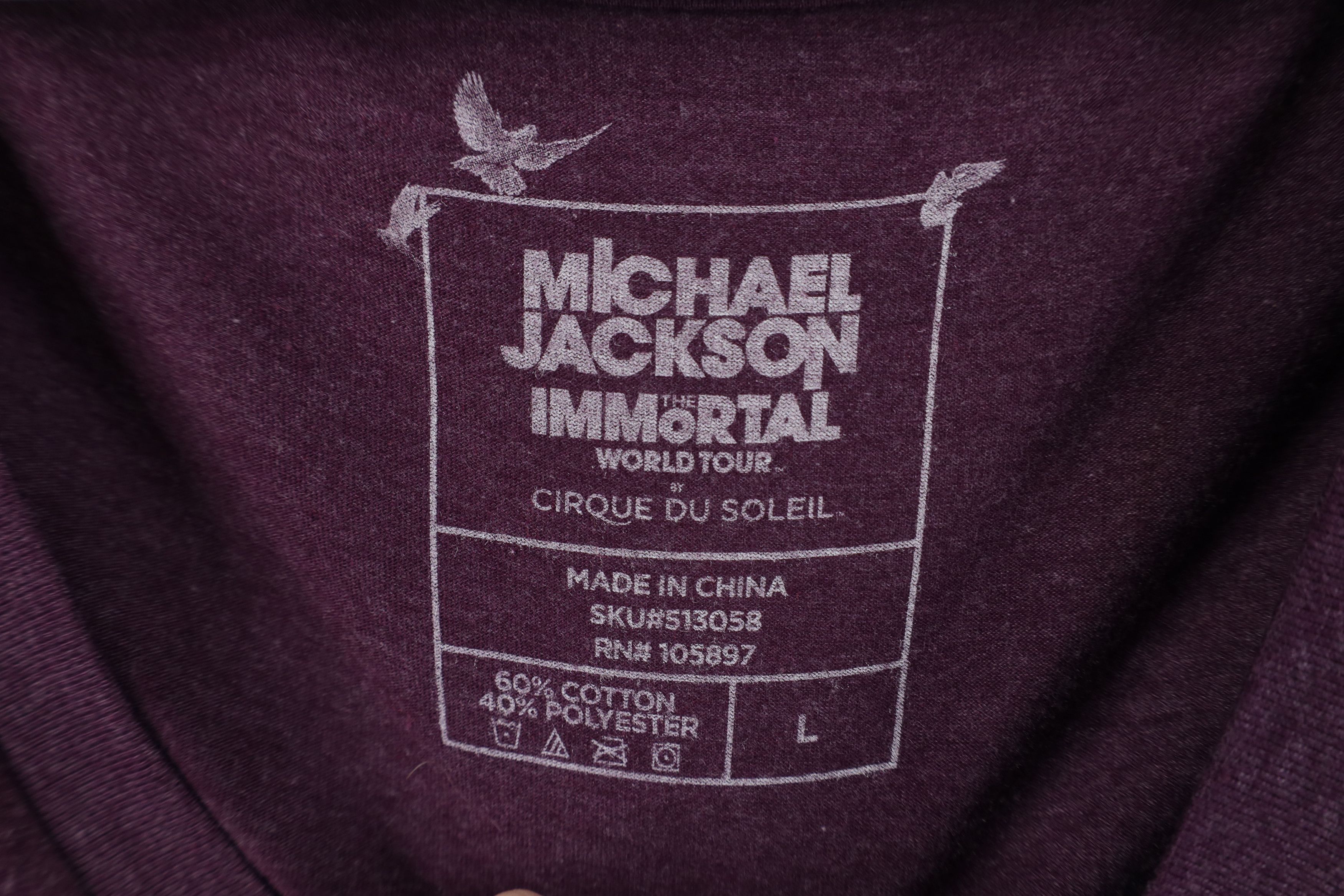 Vintage Cirque du Soleil Michael Jackson Immortal World Tour T-Shirt Size L / US 10 / IT 46 - 11 Thumbnail