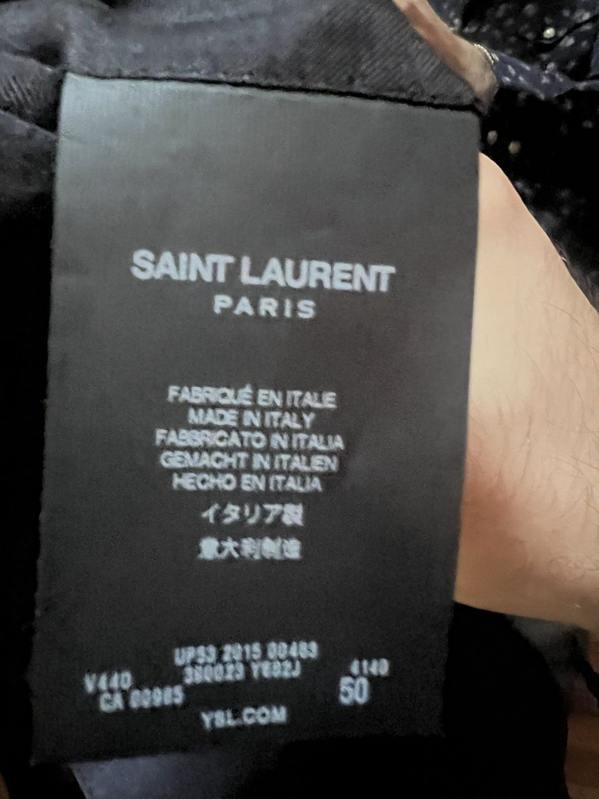 Saint Laurent Paris FW15 Navy Blazer Size 50R - 5 Thumbnail