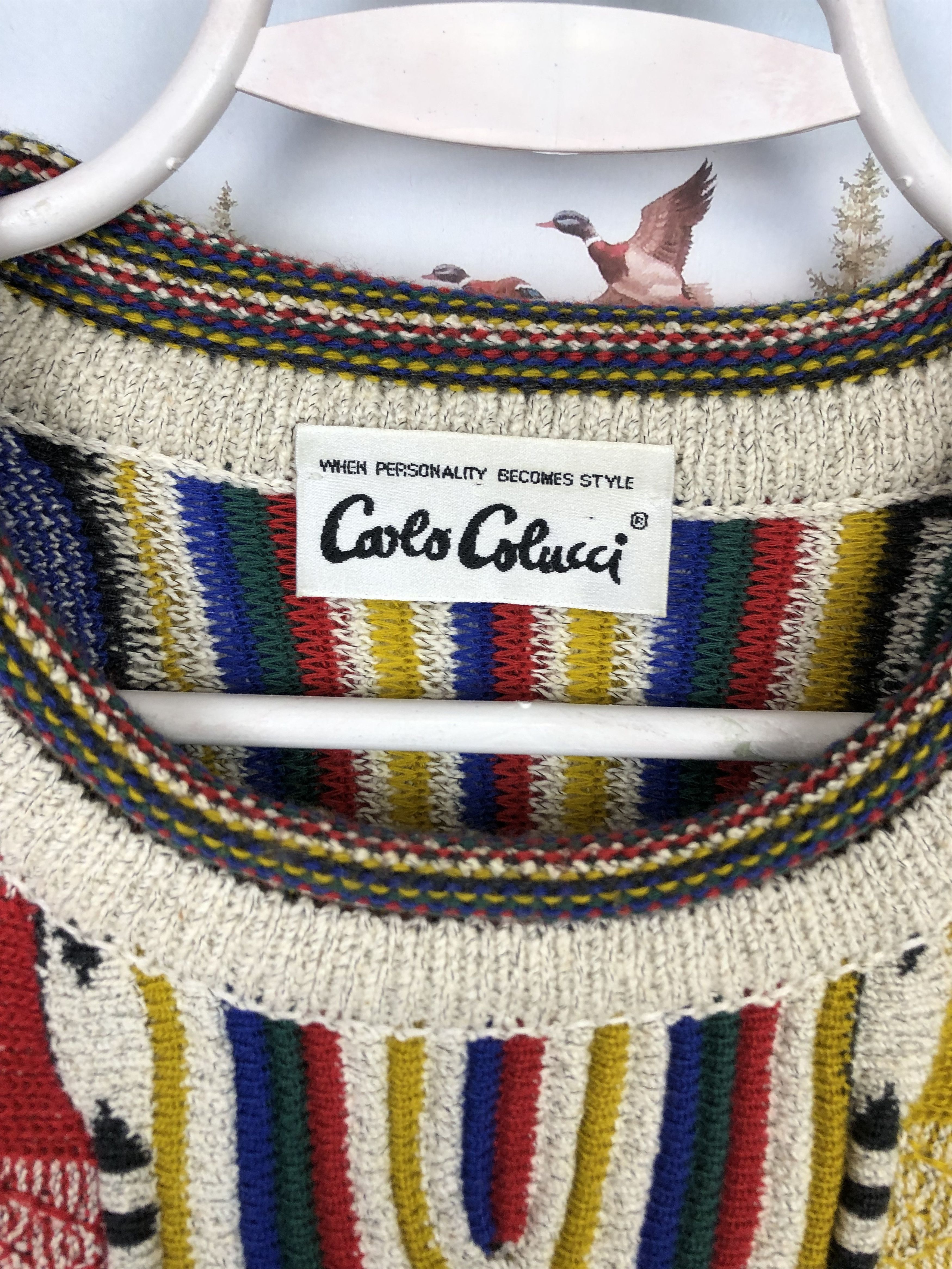Carlo Colucci Vintage Carlo Colucci Sweater Pullover Jumper Googi Style Size US XL / EU 56 / 4 - 5 Thumbnail