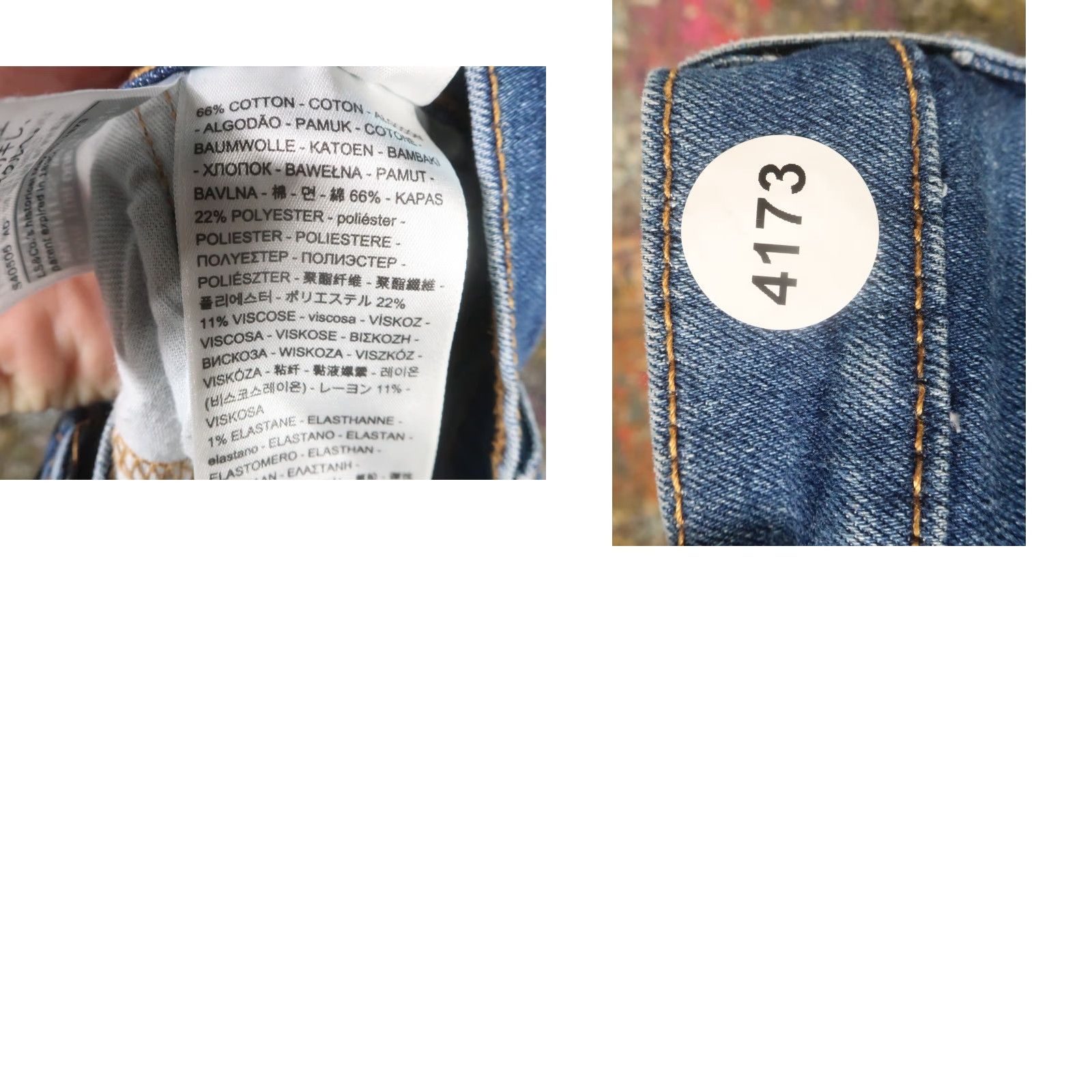 Levi's LEVI'S 511 Slim Fit Jeans 34x30 Denim Blue Men Regular 34 Stretch Zipper Cotton Blend Medium Wash 511 slim fit Size US 34 / EU 50 - 9 Thumbnail
