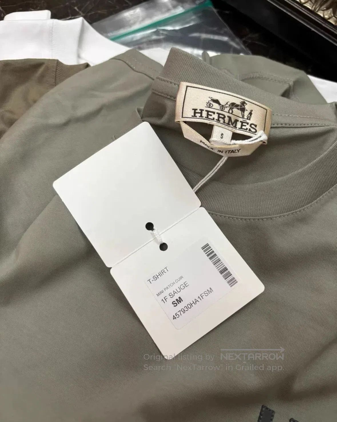 Hermes Hermès Gray Short Sleeve T-Shirt. Size US S / EU 44-46 / 1 - 4 Thumbnail
