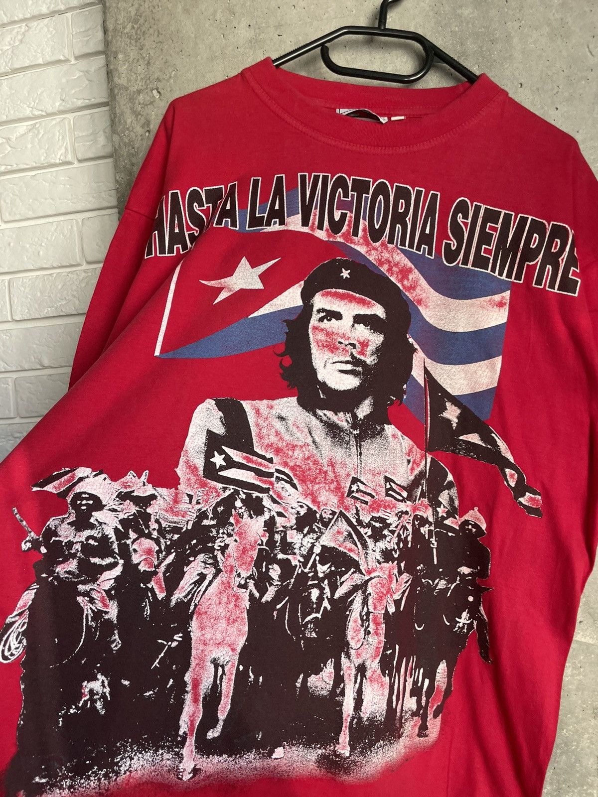Rap Tees × Vintage 90s Che Guevara "Hasta La Victoria Siempre" T Shirt Size US L / EU 52-54 / 3 - 4 Thumbnail