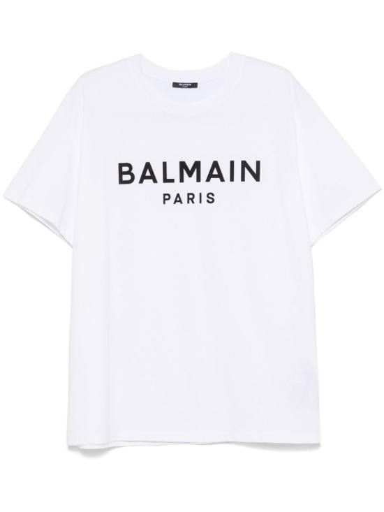 Balmain BALMAIN Men T-Shirts EH1EG010BB73 GAB White Size US L / EU 52-54 / 3 - 1 Thumbnail