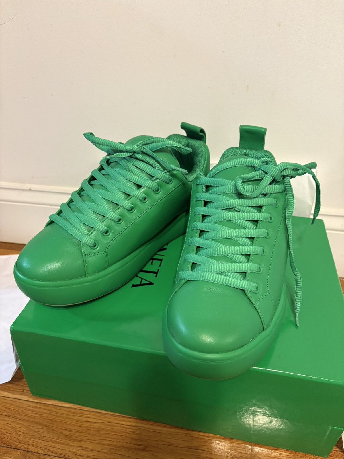 Bottega Veneta Bottega Green Pillow Sneaker Leather. Size US 10.5 / EU 43-44 - 1 Thumbnail