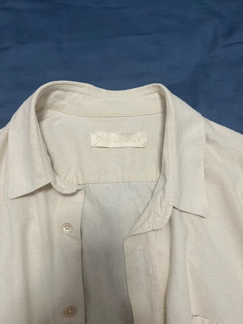 Our Legacy Our Legacy White classic silk shirt Size US L / EU 52-54 / 3 - 3 Thumbnail