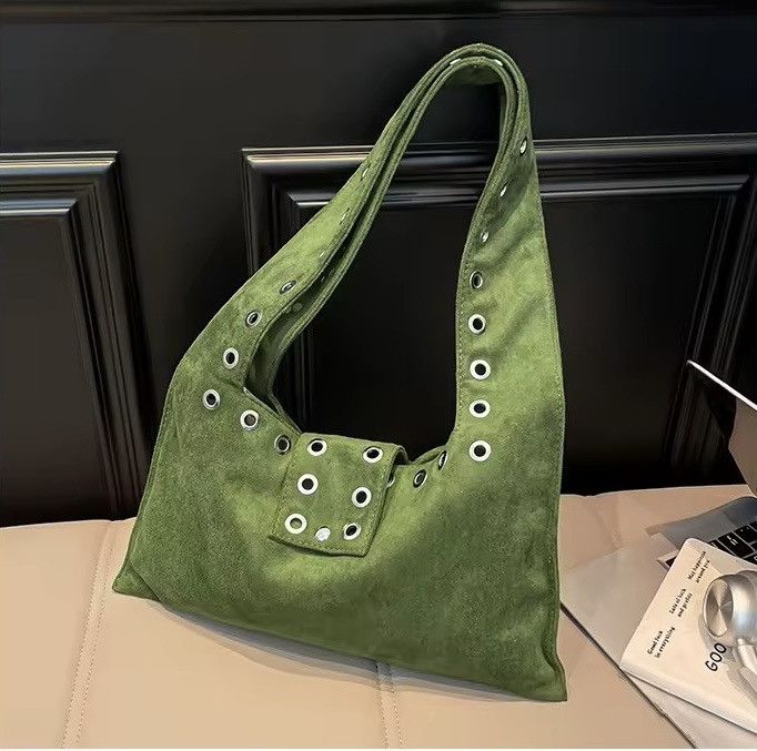 Other Streetwear Rivets Gothic Punk Capacity Shoulder Bag Size ONE SIZE - 2 Thumbnail