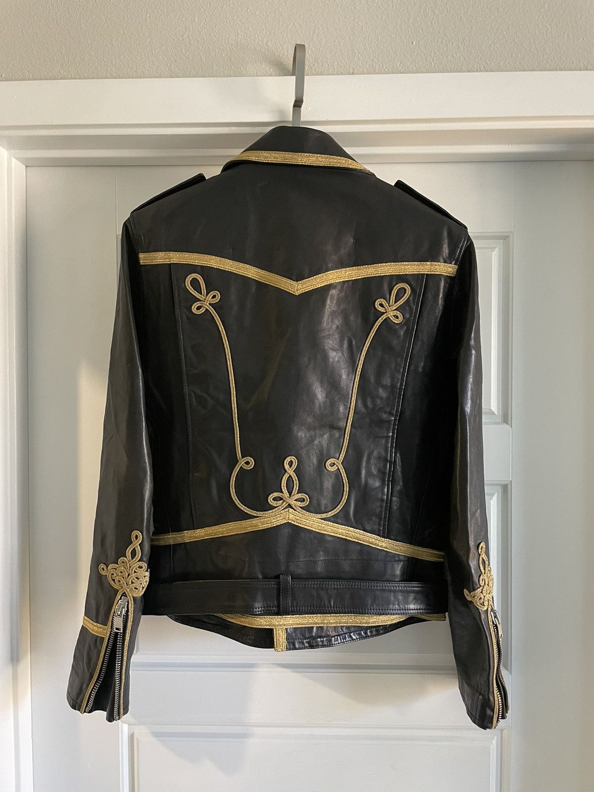 Saint Laurent Paris Saint Laurent SS15 Embroidered Biker Jacket Size US M / EU 48-50 / 2 - 2 Thumbnail