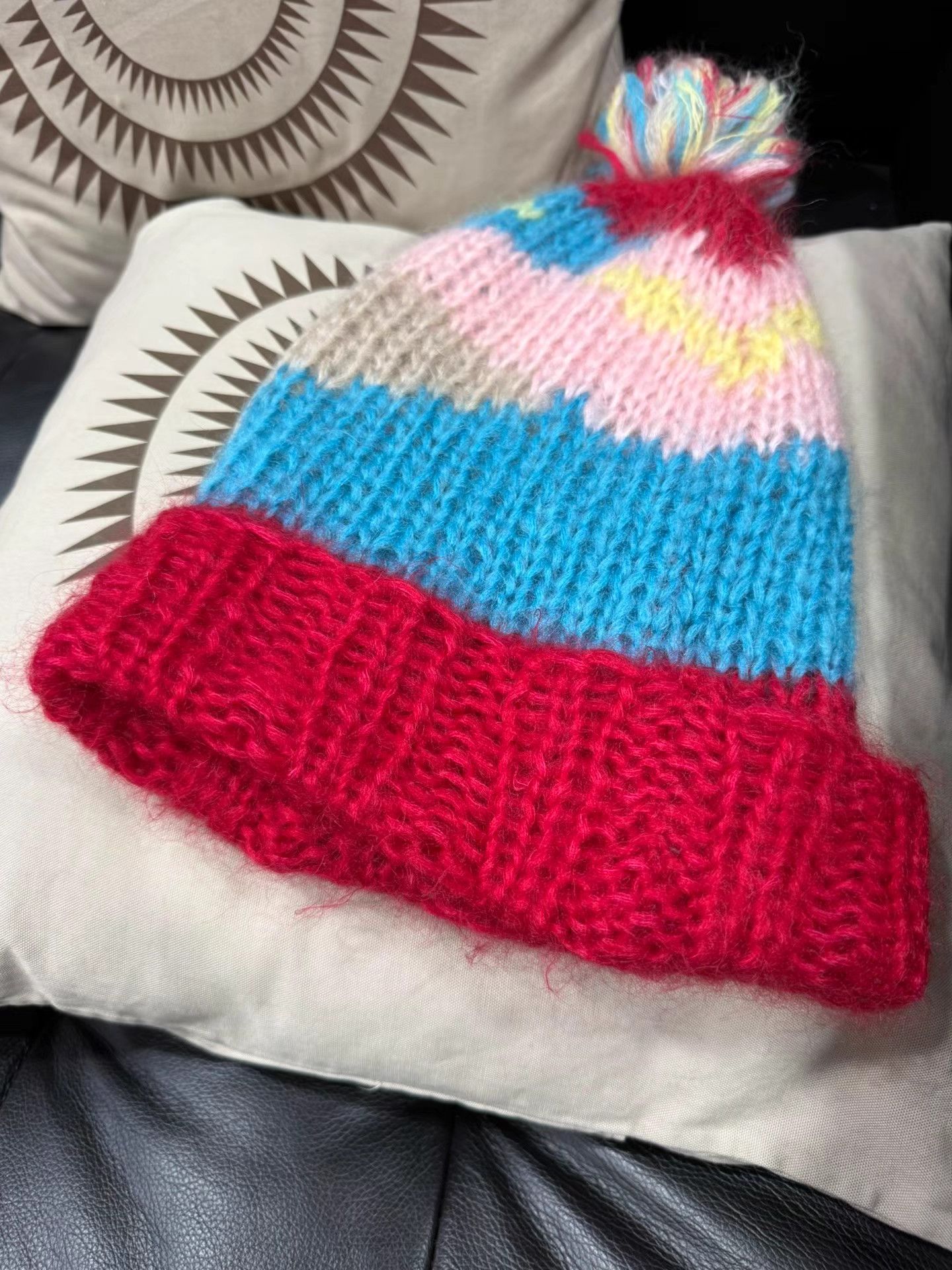 Undercover UNDERCOVER 02AW Witch Period Mohair Patchwork Beanie K20 Size ONE SIZE - 3 Thumbnail
