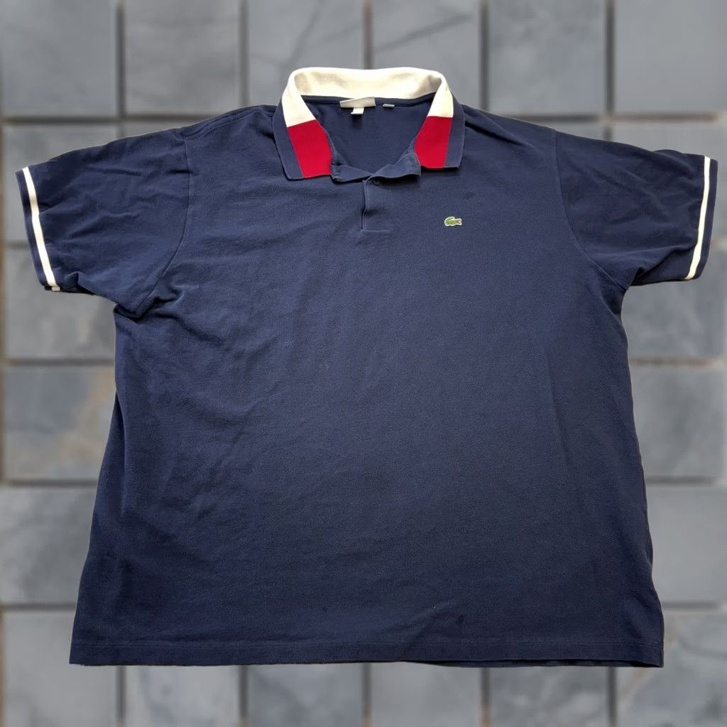 Lacoste Lacoste Polo Shirt Mens 4XLT Navy Blue Pique Knit Cotton Logo Preppy Shirt Men 4XLT Navy Blue Polo Lacoste Size US XXL / EU 58 / 5 - 1 Thumbnail