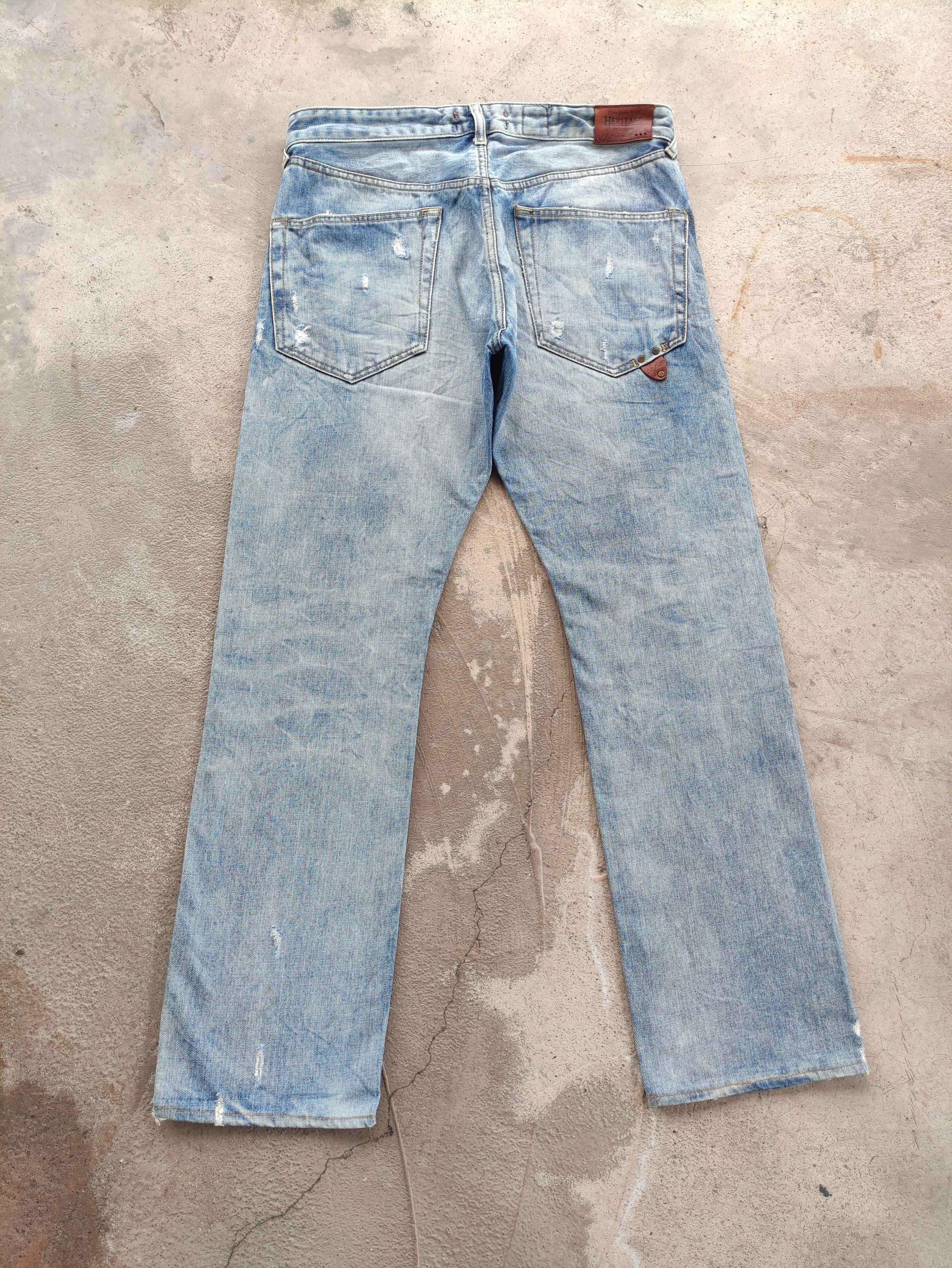 Pepe Jeans Vintage Pepe Jean London Button Distressed Faded Denim Size US 36 / EU 52 - 9 Thumbnail