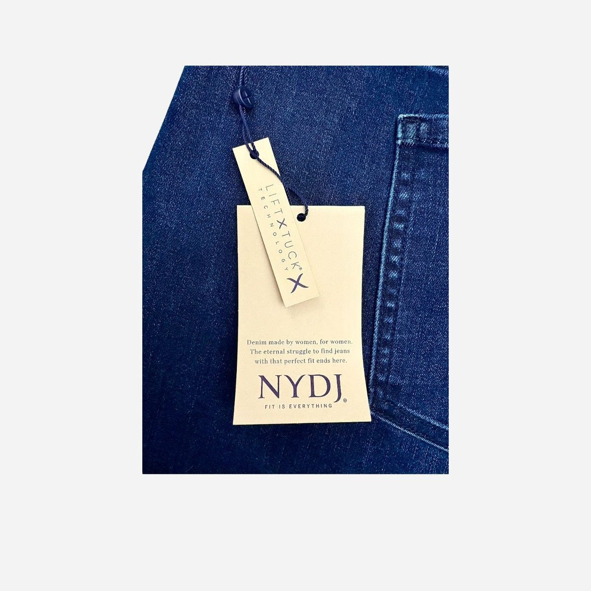 NYDJ NYDJ Women’s Plus Size Emma Dark Blue Jeans Sz 28W Size 36" / US 14 / IT 50 - 11 Thumbnail