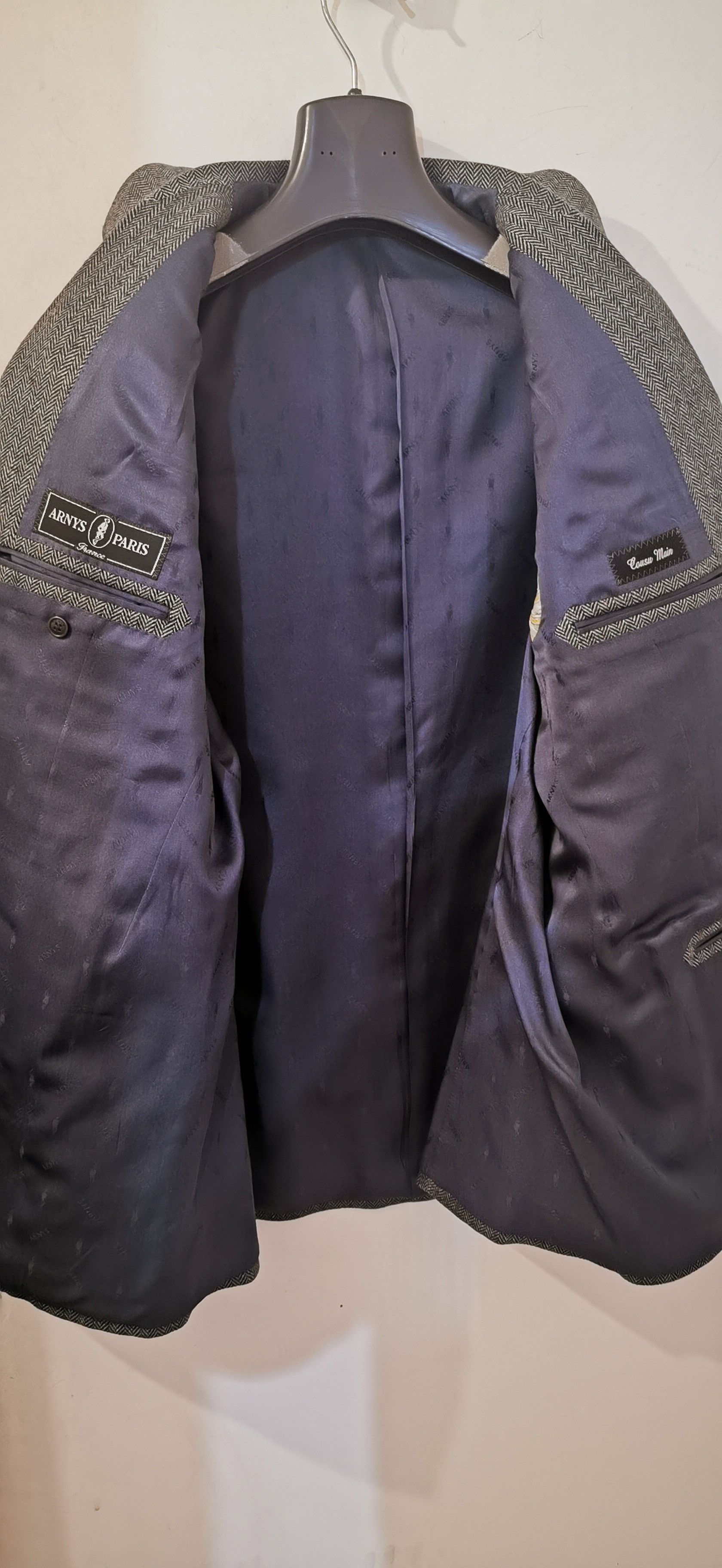 Other Arnys 100% cashmere herringbone jacket Size 48R - 4 Thumbnail