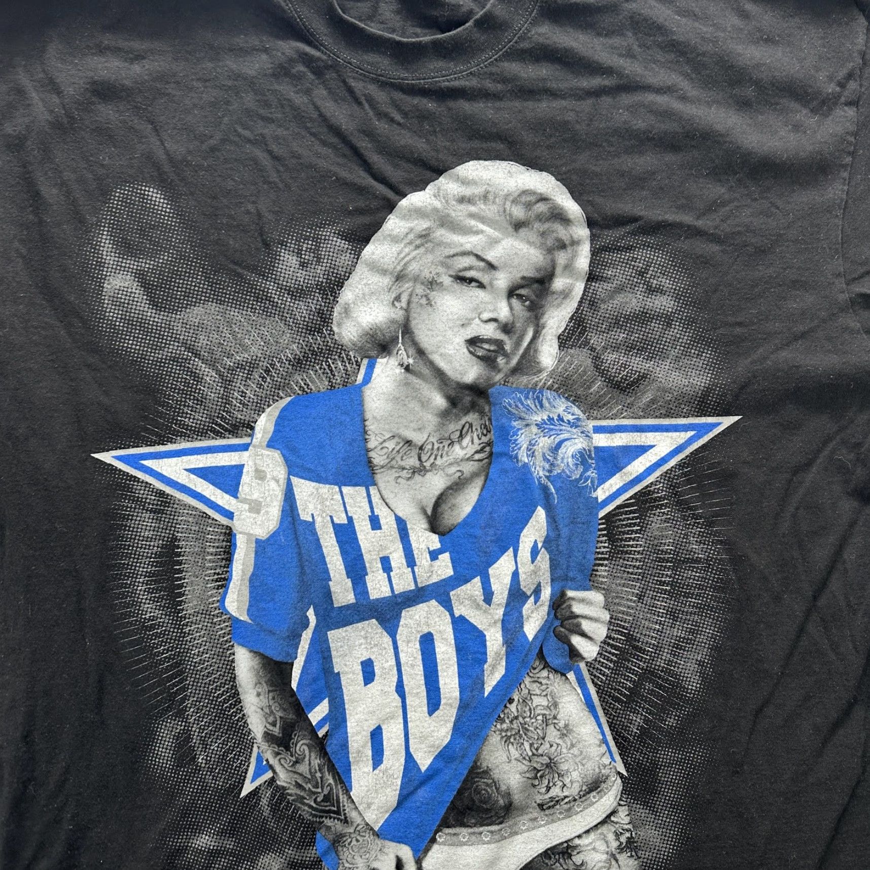 Vintage Street Certified The Boys Shirt Mens 3XL Black Tattoo Pinup Cowboys Marilyn Size US XXL / EU 58 / 5 - 3 Thumbnail
