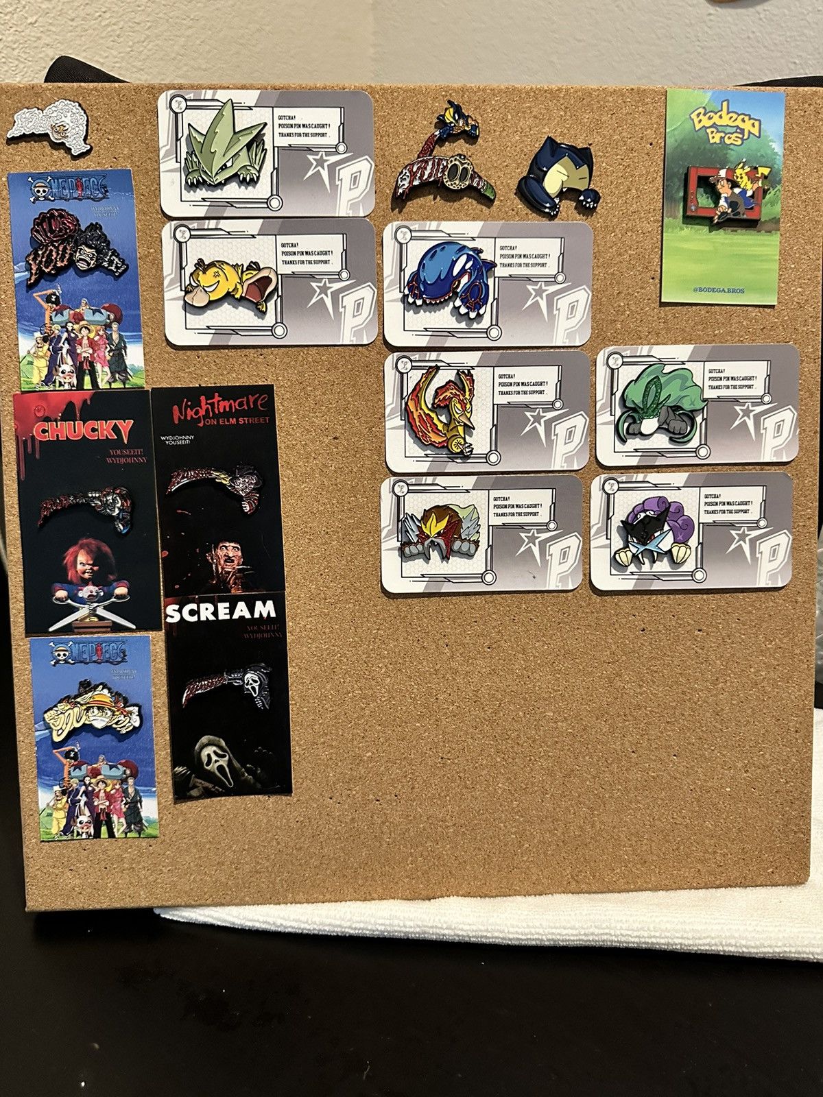 Vintage Board of WYDJOHNNY & Official Posion Shop Pins. Size ONE SIZE - 1 Preview