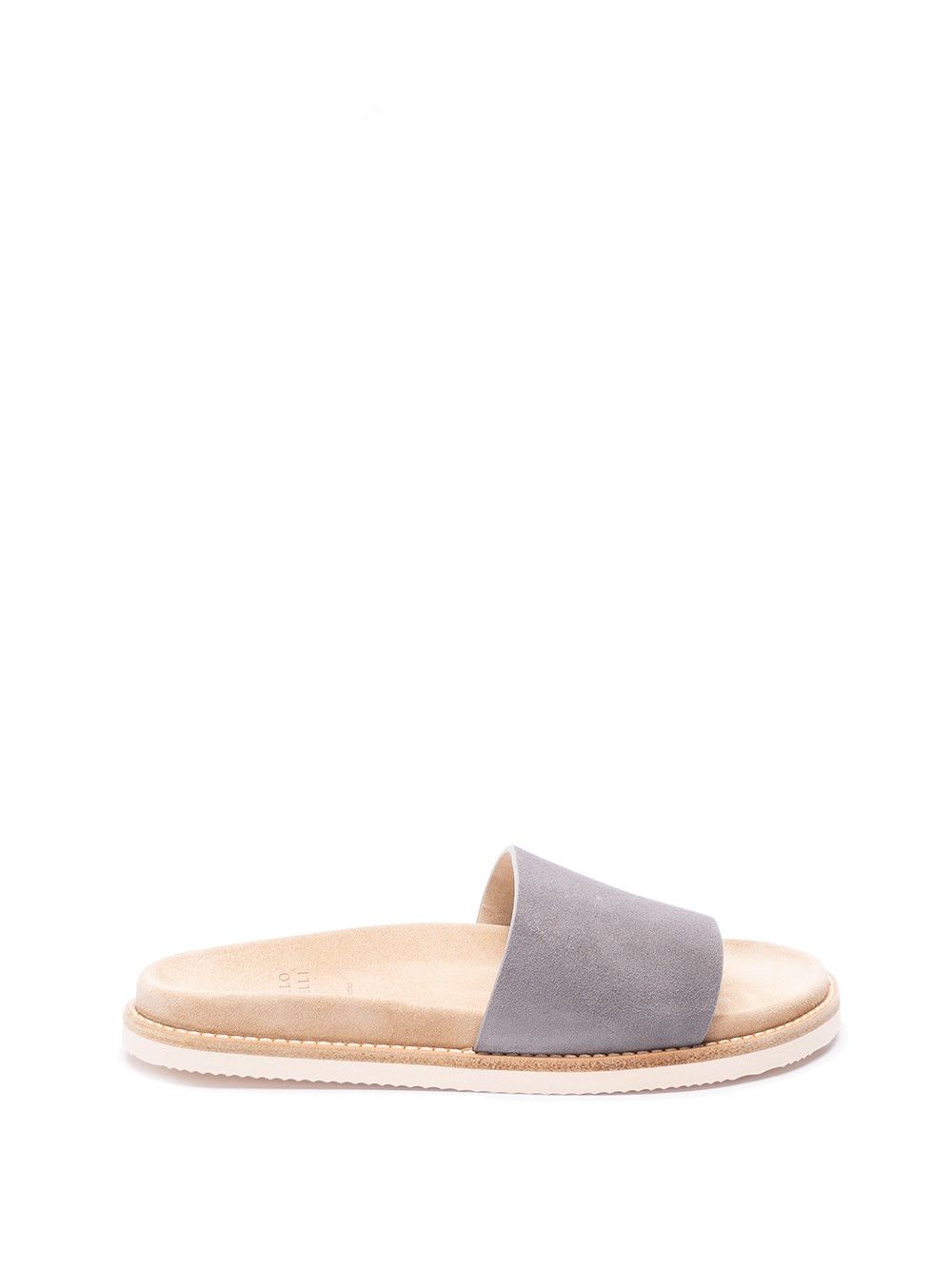 image of Brunello Cucinelli Slide Sandals Size Eu 44 For Men in Fumo