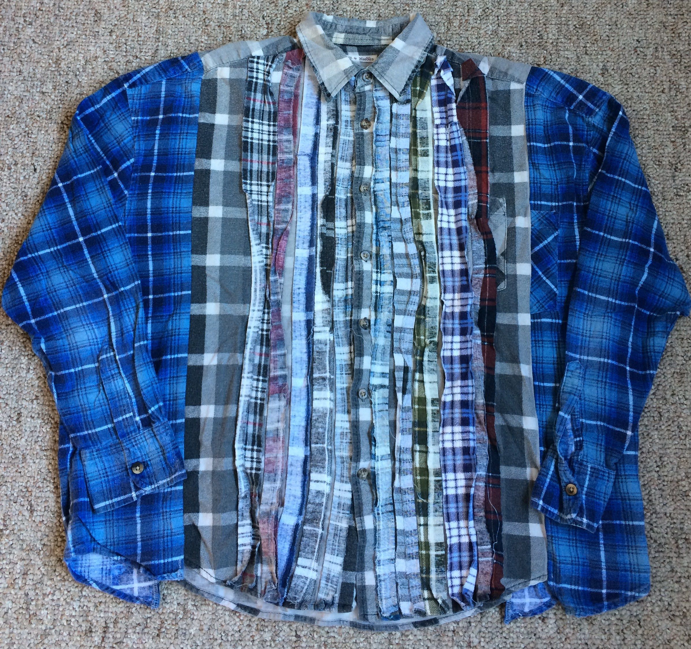 Needles *FINAL DROP* Ribbon Shirt White Oxford Rebuild by Needles