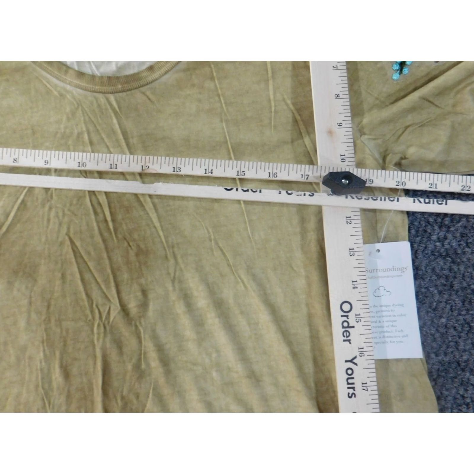 Soft Surroundings Soft Surroundings Blouse Shirt Womens L Green Crew Neck Long Sleeve Pullover Cotton Polyester Rayon Stretch Casual Classic Size L / US 10 / IT 46 - 7 Thumbnail