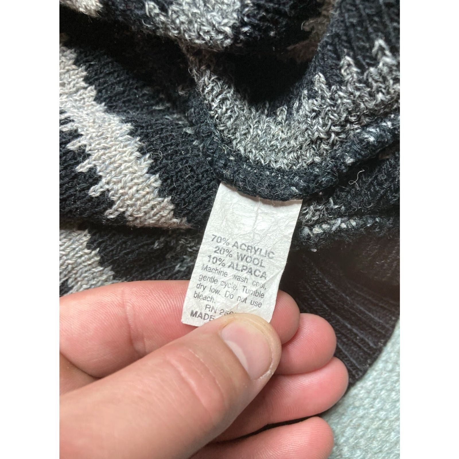 Vintage VINTAGE Protege Sweater Crew Neck Knit XL Black Abstract Pattern Men Size US XL / EU 56 / 4 - 4 Thumbnail