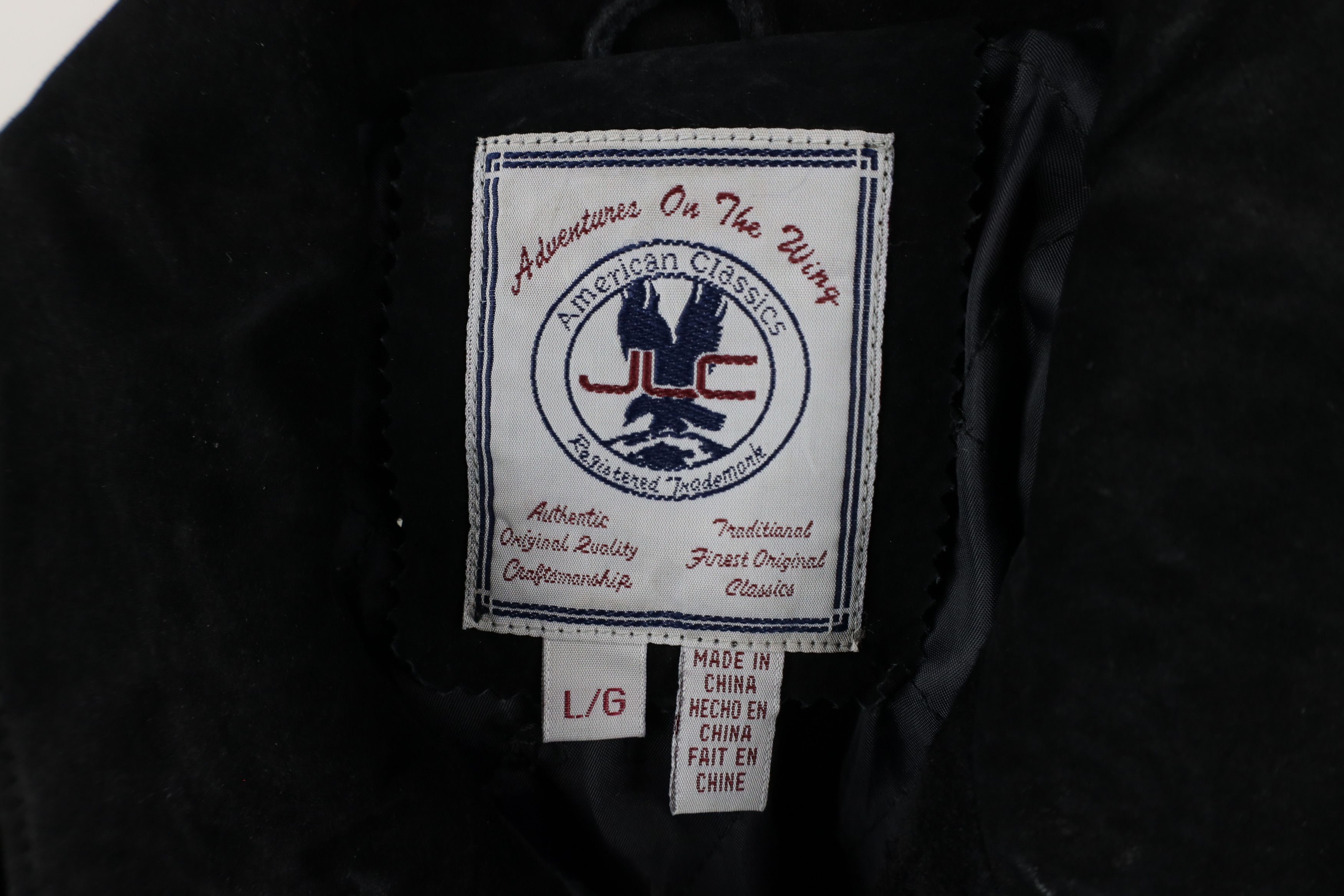 Vintage Vintage 90s Streetwear Quilted Suede Leather Jacket Black Size L / US 10 / IT 46 - 9 Thumbnail