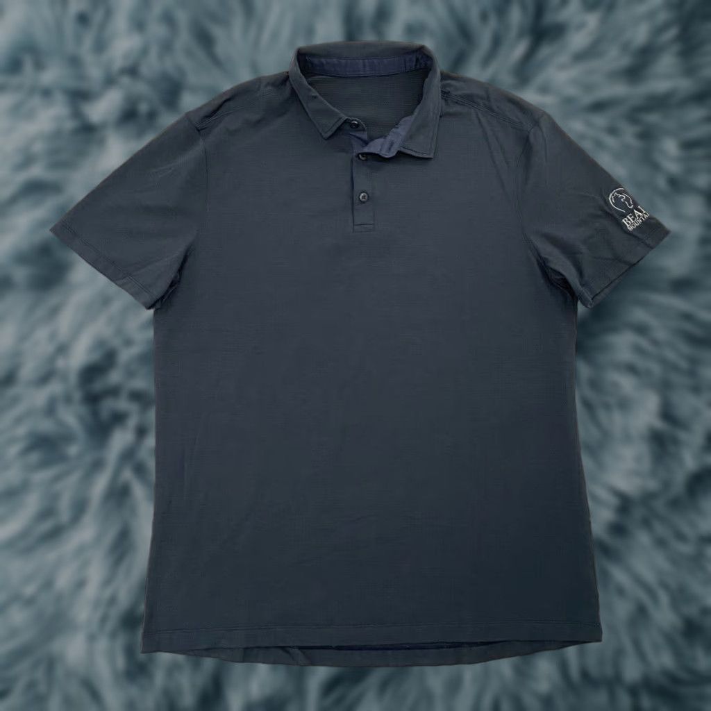 Lululemon VINTAGE Lululemon Polo Shirt Men XL Blue Athleisure Short Sleeve Logo 2000s Size US XL / EU 56 / 4 - 1 Thumbnail