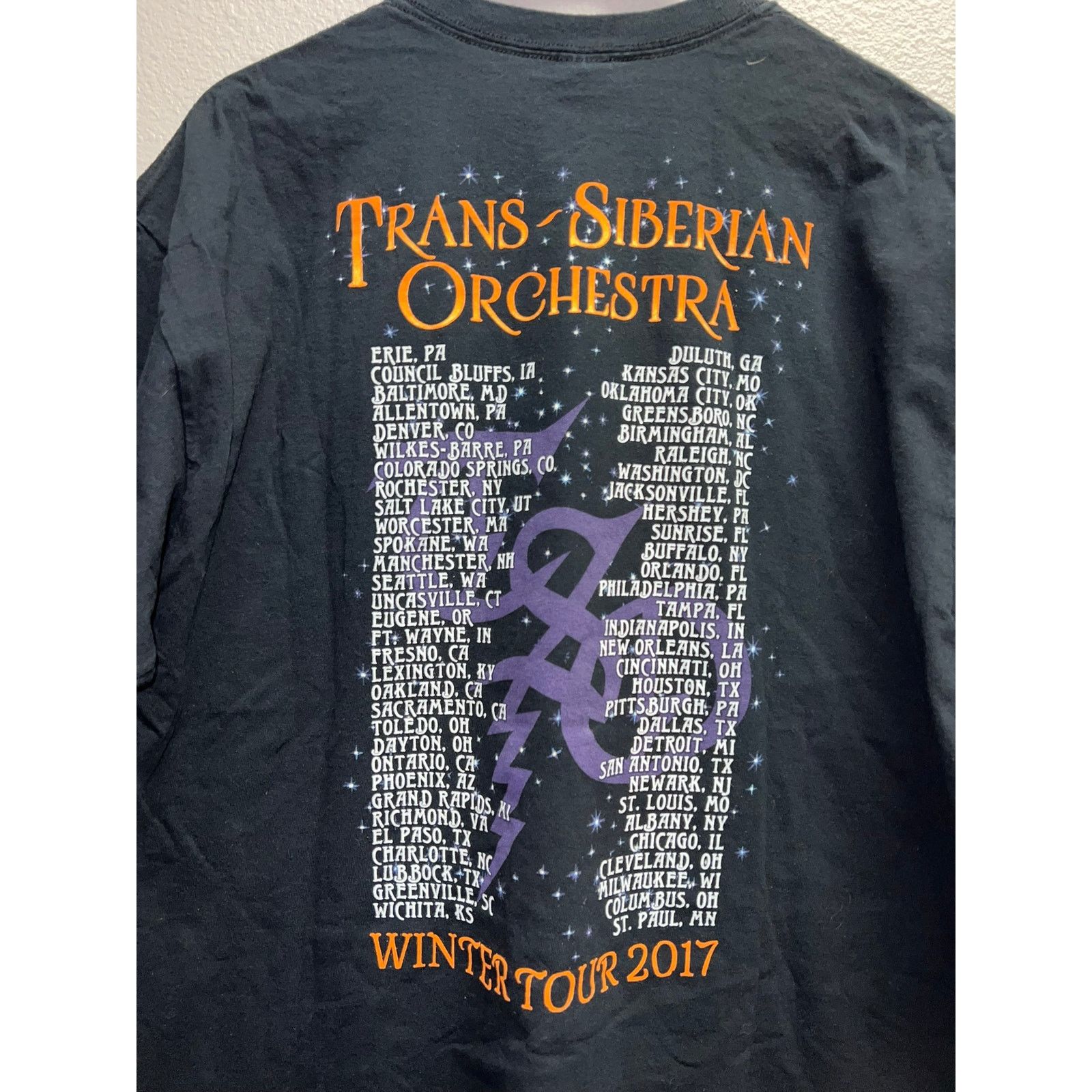 Gildan Trans Siberian Orchestra Tour Shirt Greg Hildebrandy Tee XL Size US XL / EU 56 / 4 - 8 Thumbnail
