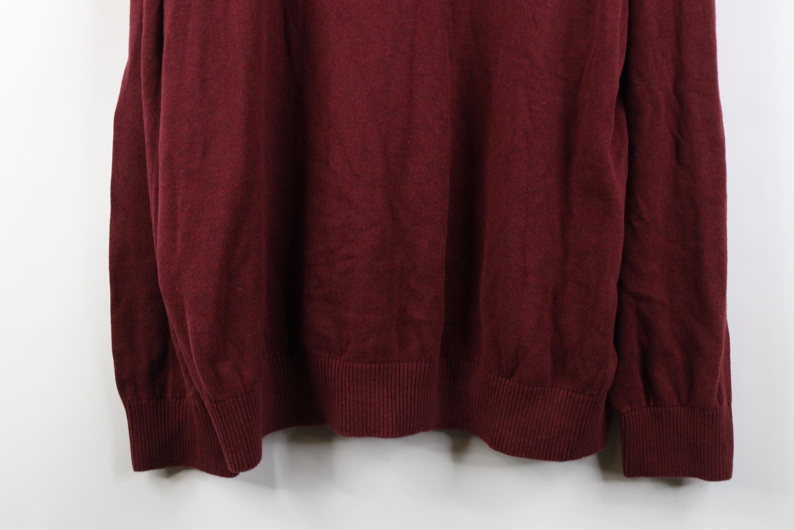 Tommy Hilfiger Vintage Y2K Tommy Hilfiger Cotton Knit Crewneck Sweater Red Size US XXL / EU 58 / 5 - 3 Thumbnail