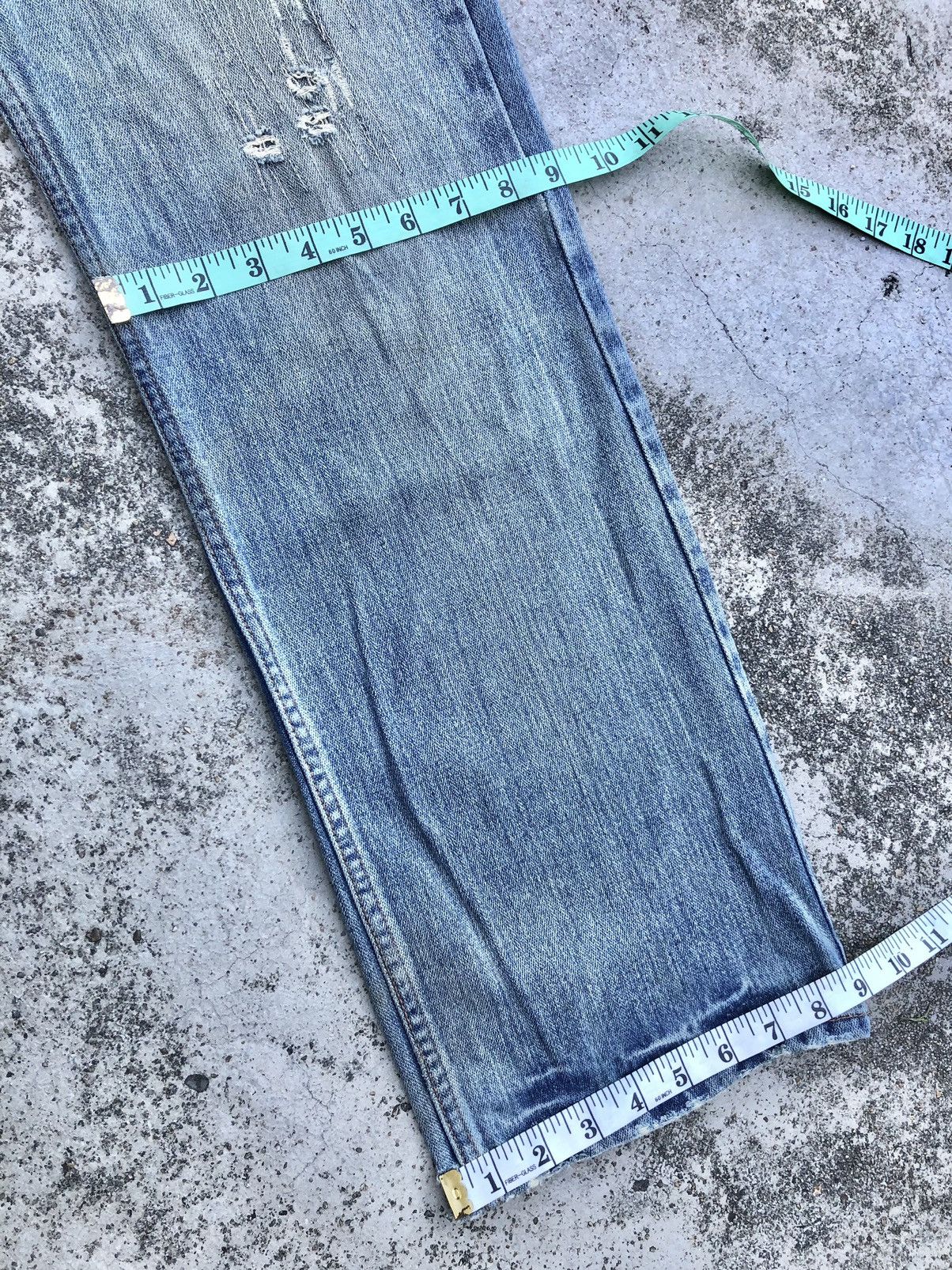 Japanese Brand JAPANESSE NYLAUS DISTRESSED DENIM Size US 30 / EU 46 - 14 Thumbnail