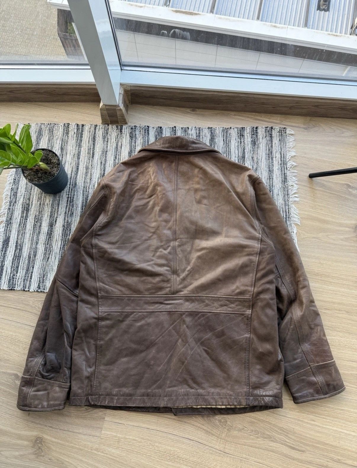 Timberland VINTAGE TIMBERLAND LEATHER COAT MENS WEATHERGEAR CASUALJAKET Size US L / EU 52-54 / 3 - 17 Thumbnail
