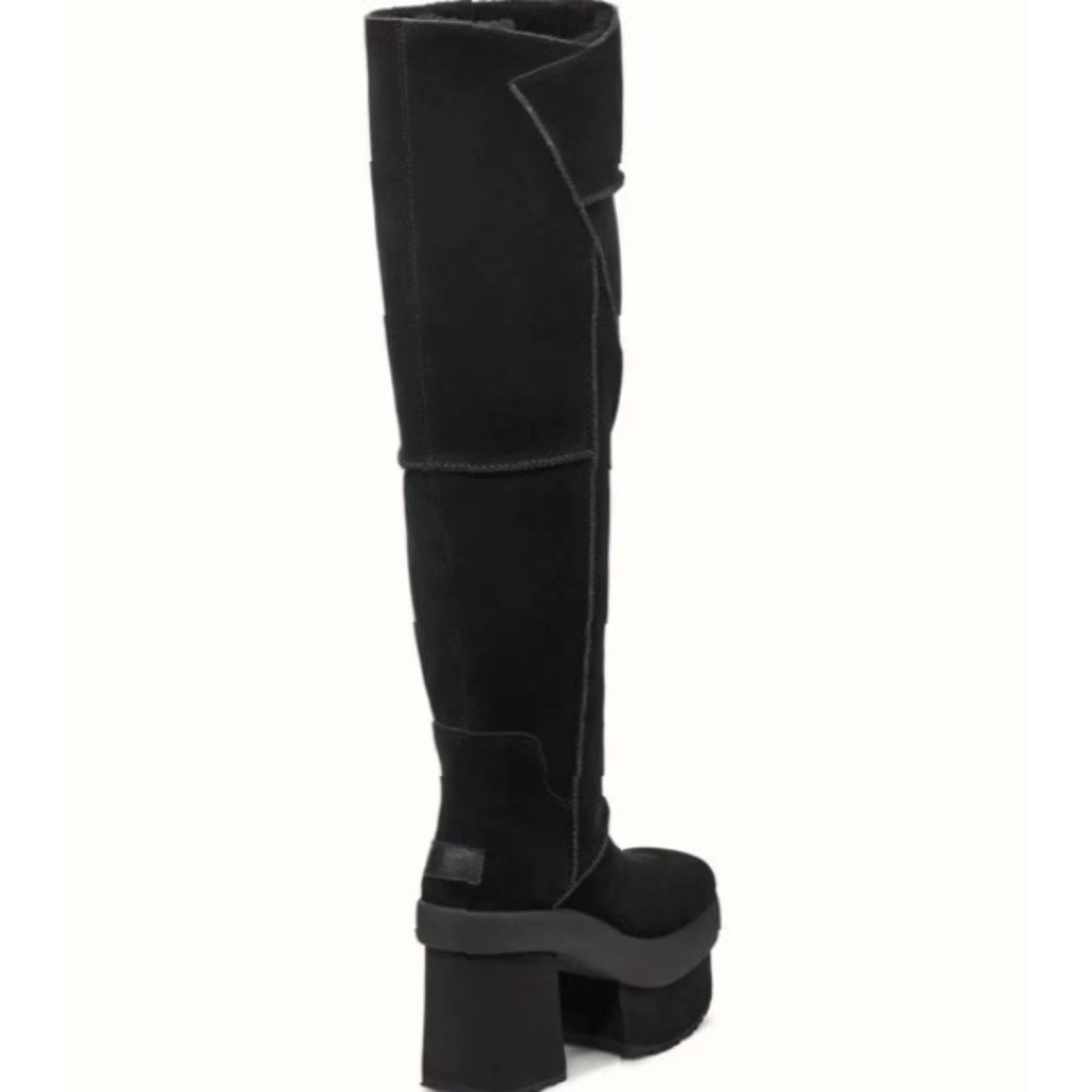 Ugg UGG New Heights Platform Xtra Tall Suede Boots Black Women’s Size 9 Platform Over the Knee Zip Size US 9 / IT 39 - 2 Thumbnail