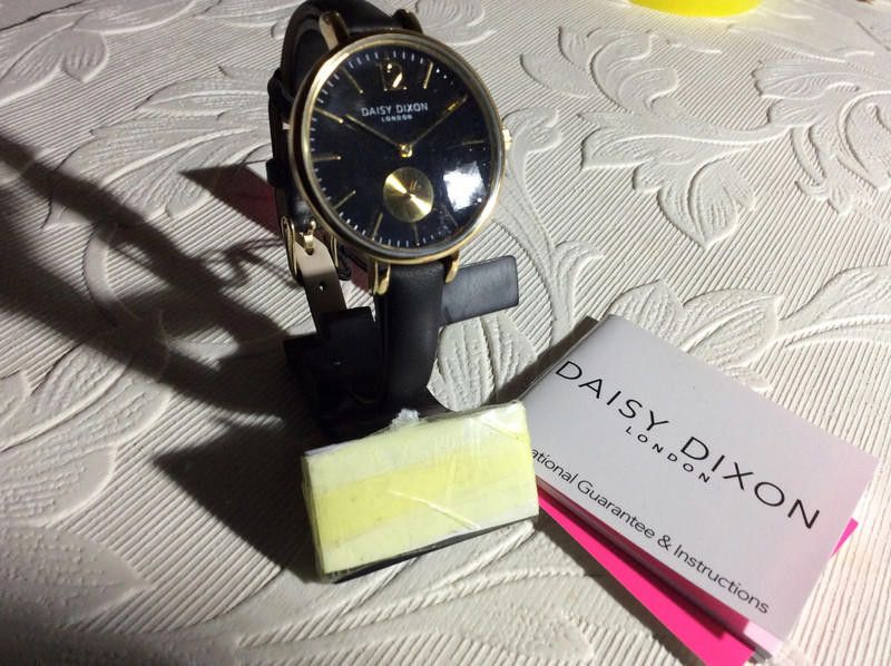 Designer Daisy Dixon black dial black leather strap watch Size ONE SIZE - 2 Thumbnail