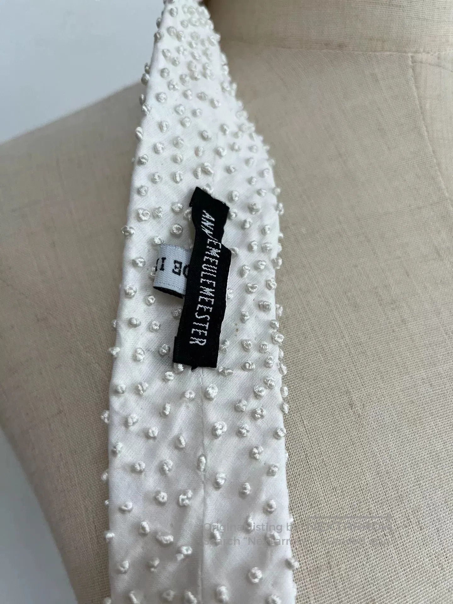 Ann Demeulemeester Ann Demeulemeester Embroidered Ball Tie. Size ONE SIZE - 5 Thumbnail