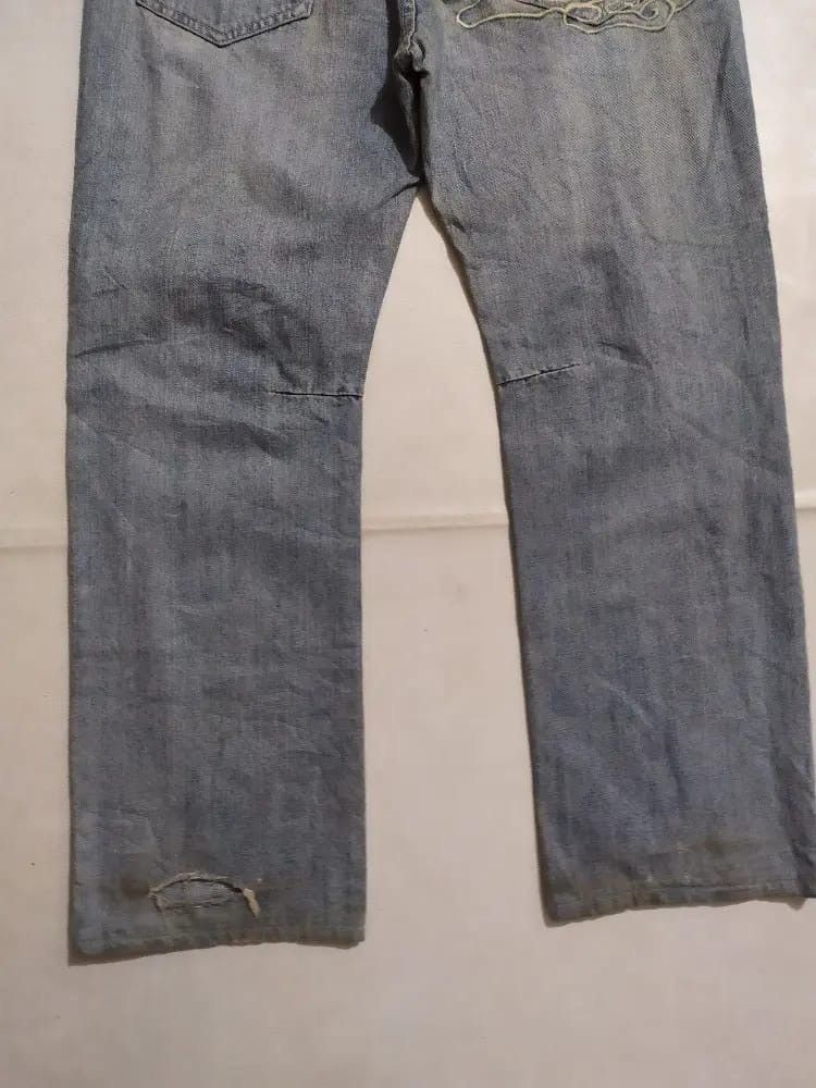 Japanese Brand Big Train Japan Patchwork Denim Size US 31 - 9 Thumbnail