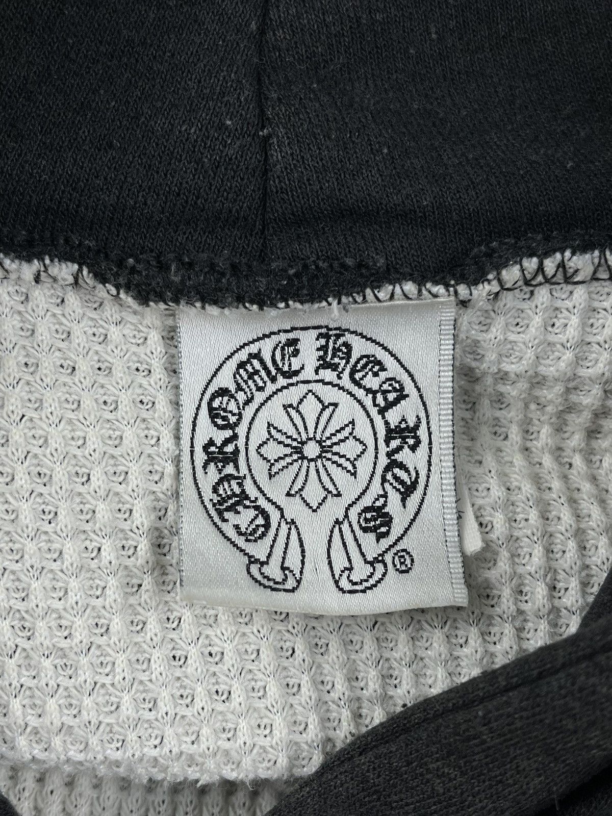 Chrome Hearts Chrome Hearts Vintage Floral Cross Waffle Thermal Hoodie Size US M / EU 48-50 / 2 - 10 Thumbnail
