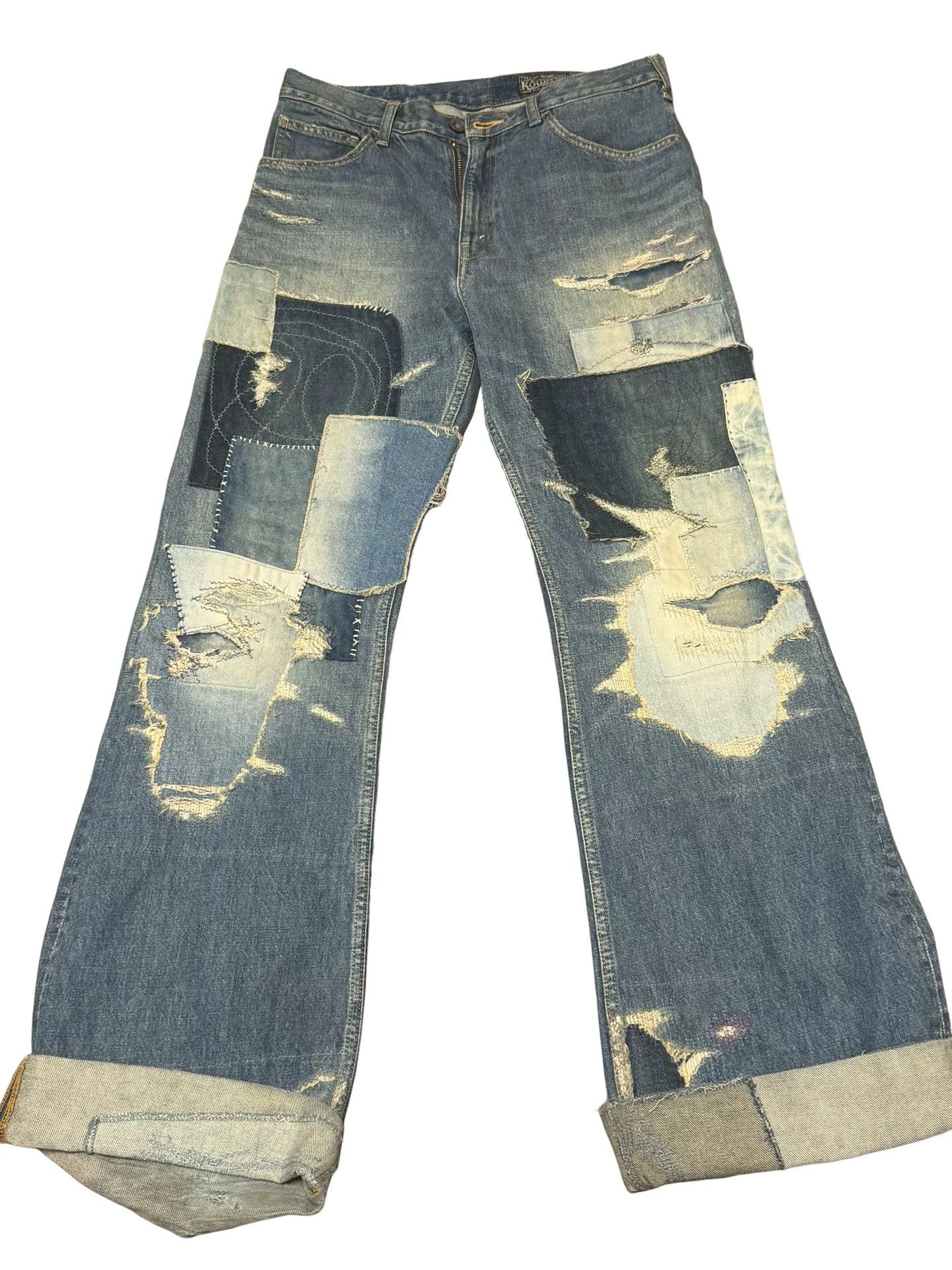 Kapital Kountry KAPITAL KOUNTRY Patchwork Denim Jeans Size 36 Size US 36 / EU 52 - 1 Thumbnail