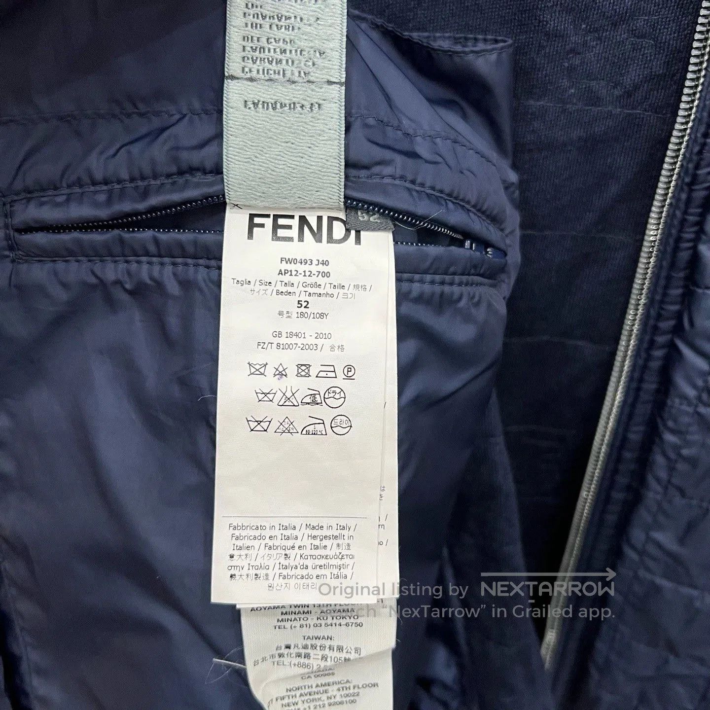 Fendi Fendi Printed Baseball Jacket. Size US L / EU 52-54 / 3 - 5 Thumbnail