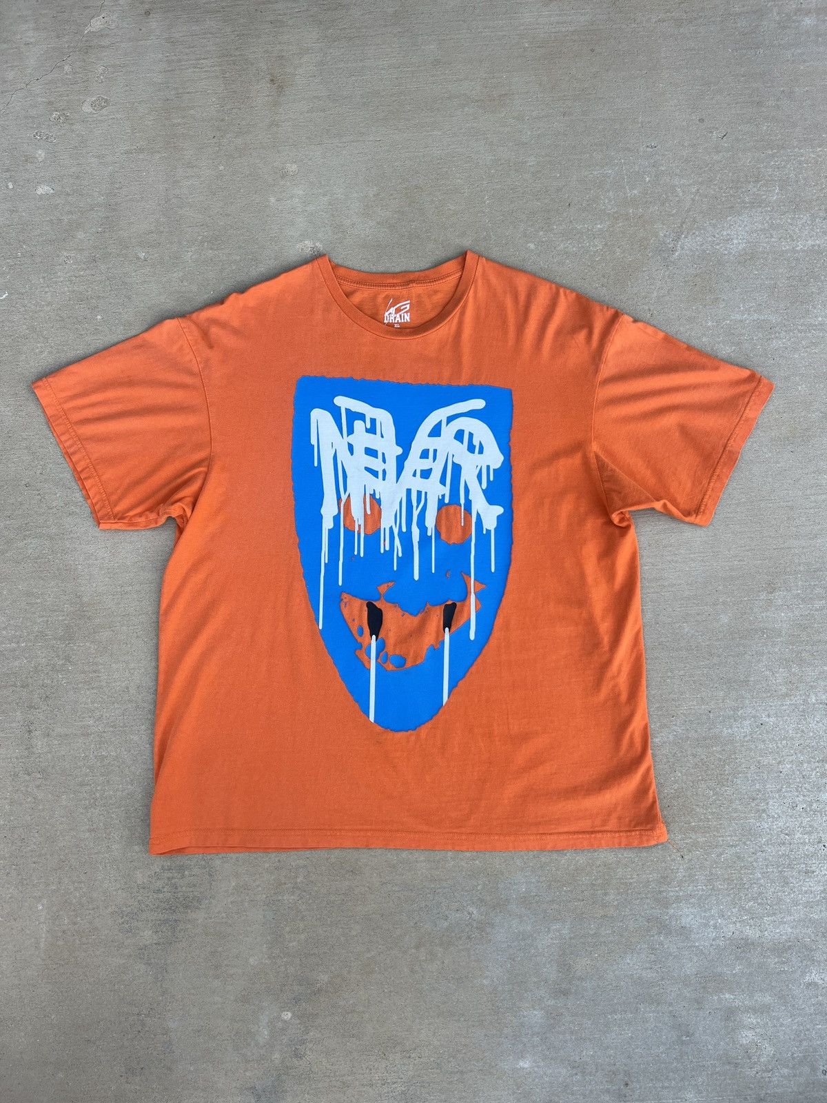 Drain Gang Drain Gang Bladee Orange Never Tee Size US XL / EU 56 / 4 - 1 Thumbnail