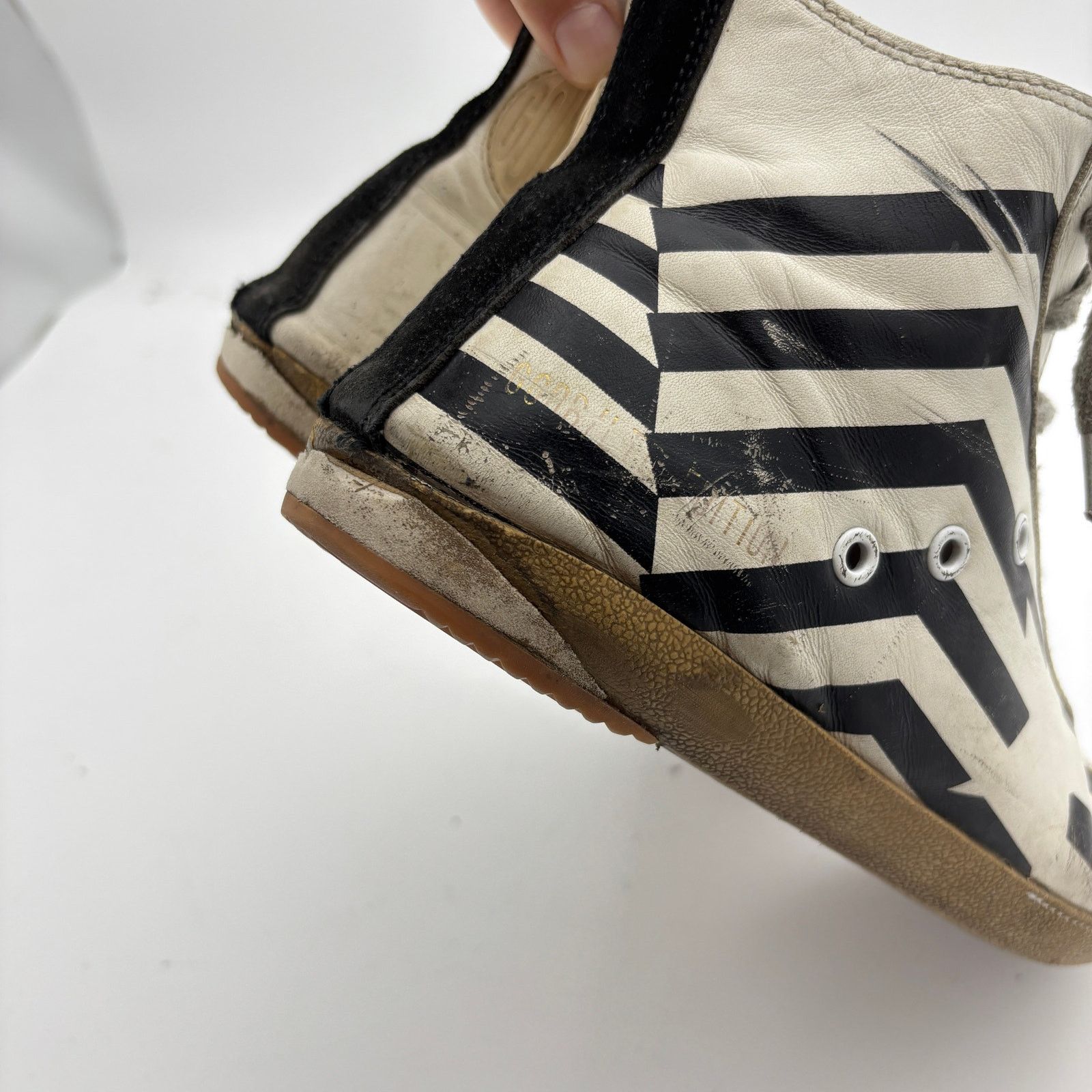 Golden Goose Golden Goose Francy Hi Top Skate Sneakers Men's 41 US 8 Size US 8 / EU 41 - 14 Thumbnail