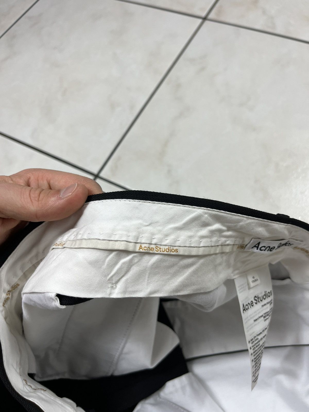 Acne Studios Acne Studios wool relaxed tailored trousers creased pants Size 30" / US 8 / IT 44 - 24 Thumbnail