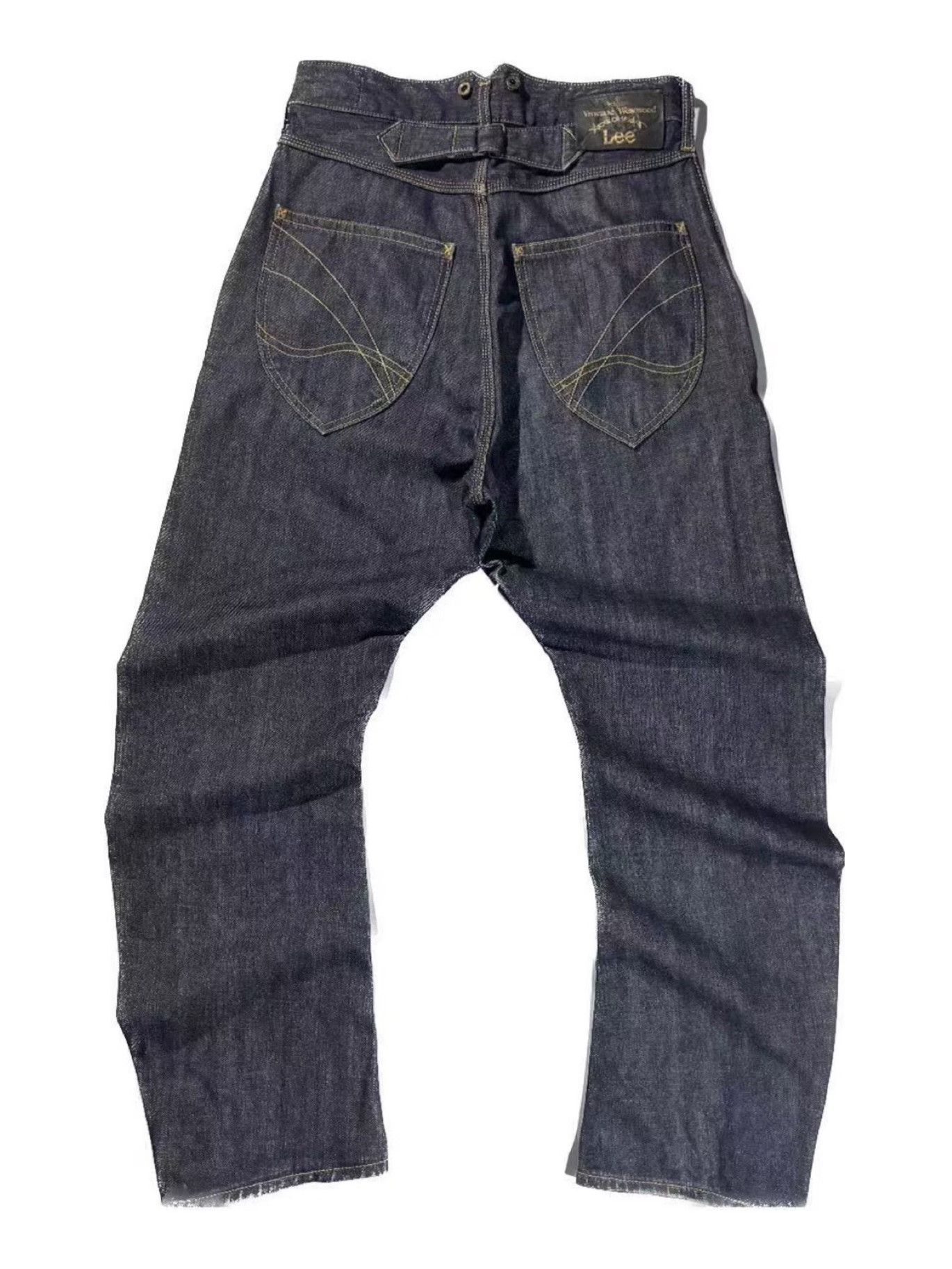 Vivienne Westwood Vivienne Westwood x Lee Curved Raw Denim Jeans Size US 29 - 1 Thumbnail