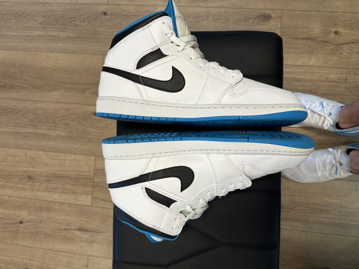 Nike Jordan 1 Mid Laser blue Columbia Size US 13 / EU 46 - 6 Thumbnail