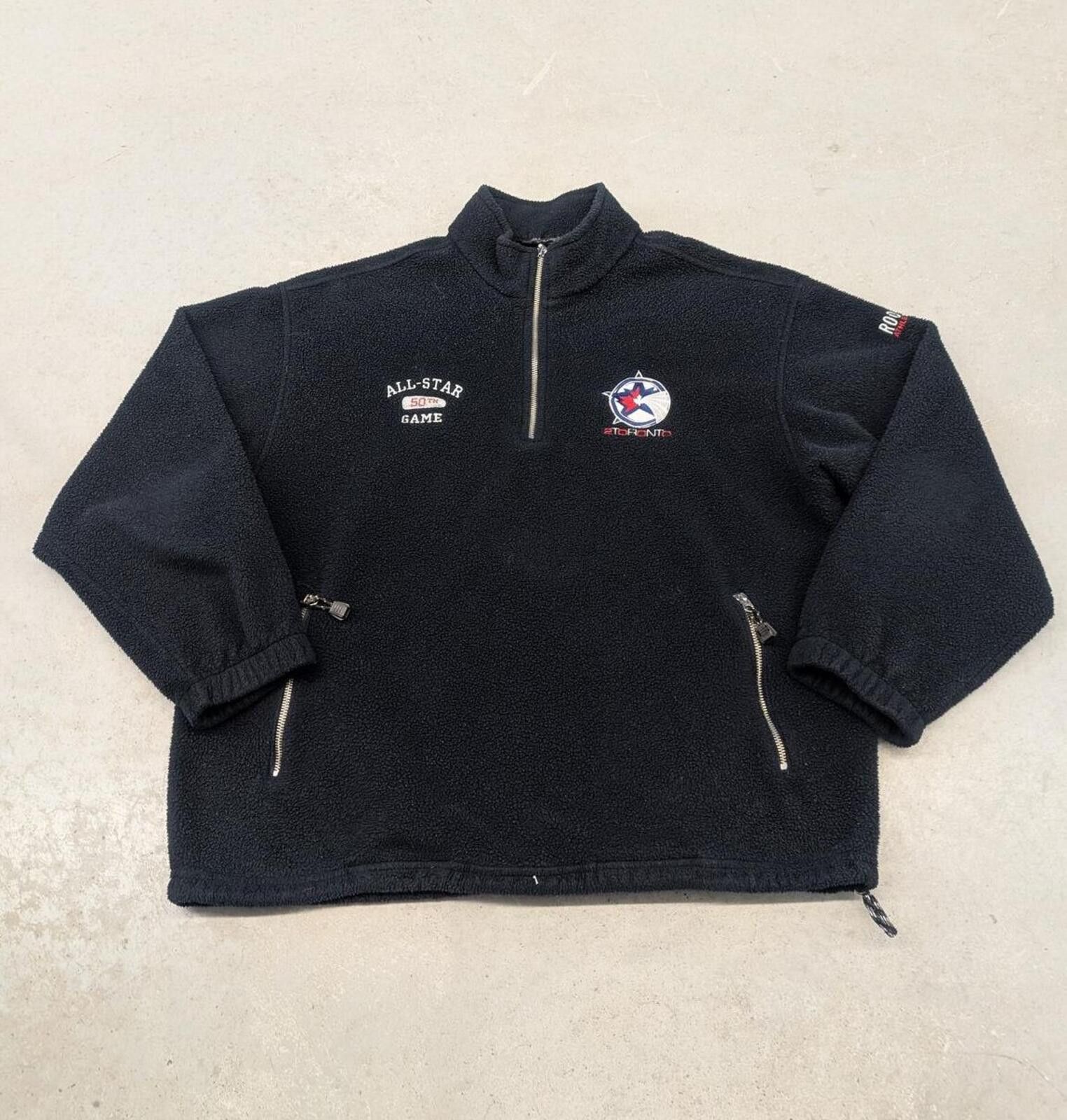 Roots Vintage 90s 50th NHL All Star Game Roots Fleece Sweater Size US L / EU 52-54 / 3 - 1 Thumbnail