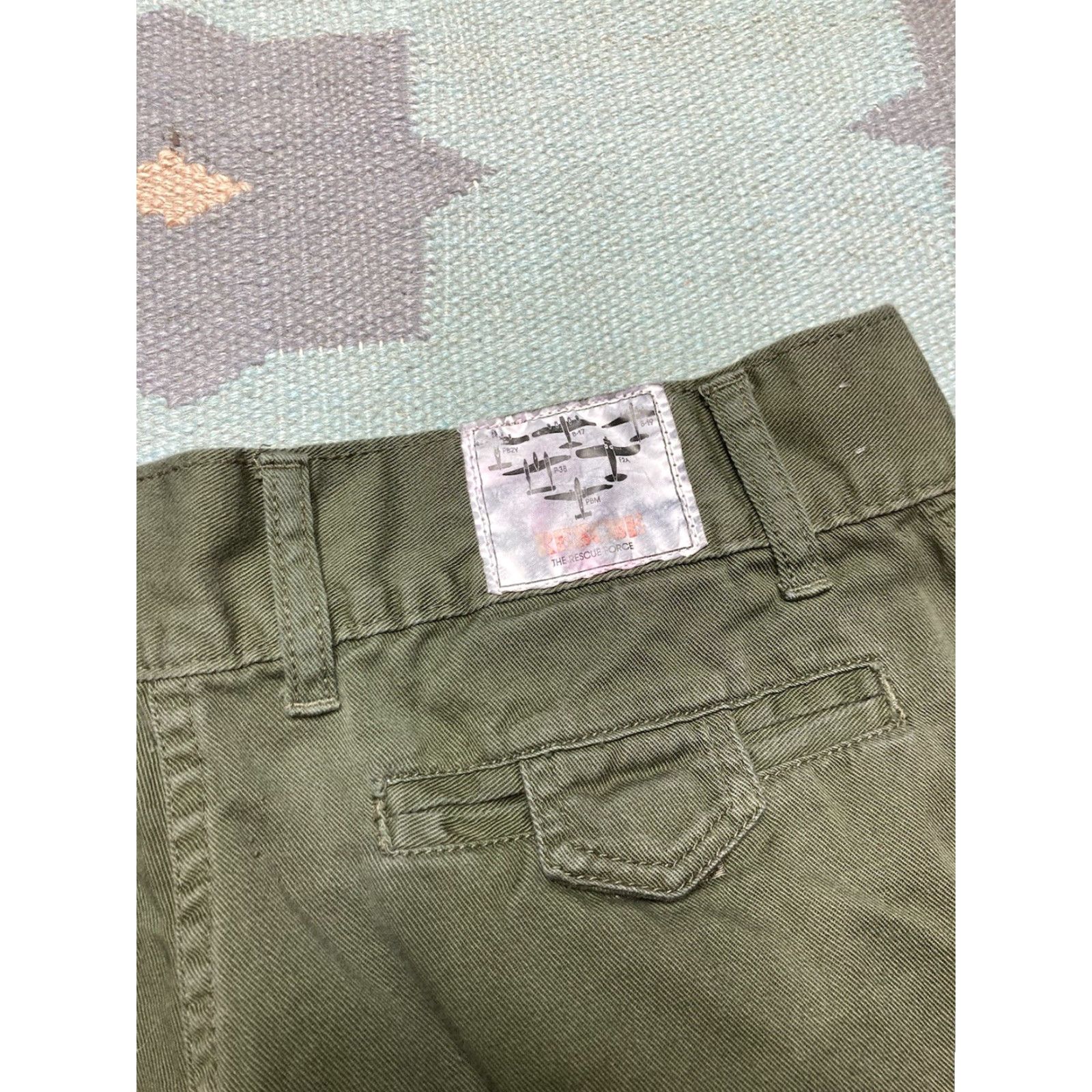 Vintage Vtg Y2K Cargo Pants Baggy Tapered Army Green 30x33 Men Pockets Rescue Pants Size US 30 / EU 46 - 8 Thumbnail