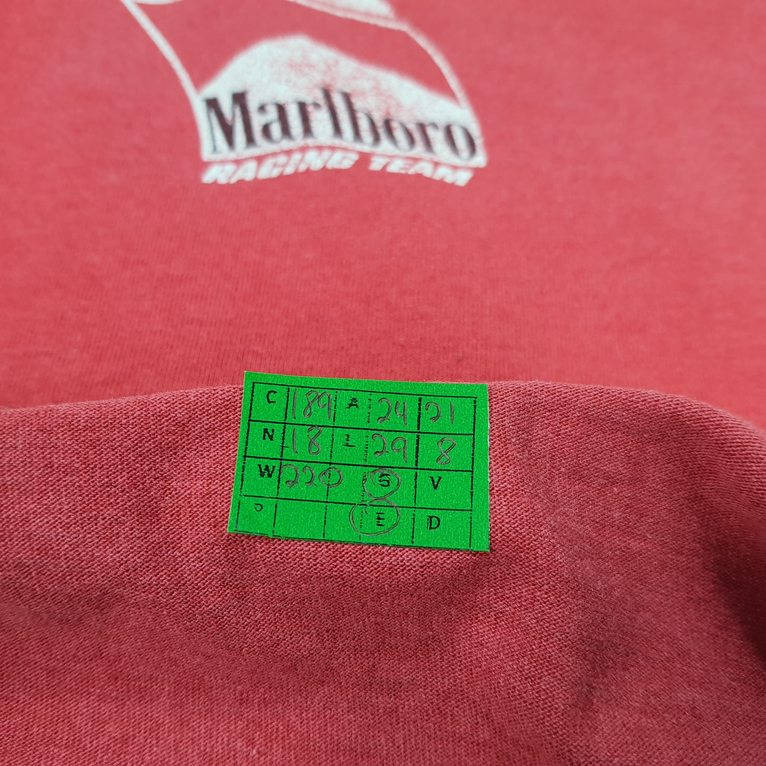 Marlboro × Vintage Vintage Marlboro Racing Team Motorsports Tshirt Size US XL / EU 56 / 4 - 9 Thumbnail