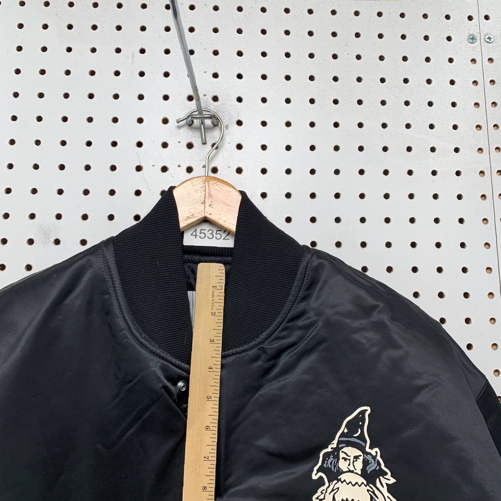 Vintage VINTAGE Birdie Wizards Softball Satin Jacket Mens XL Black 90s Snap Made USA Size US XL / EU 56 / 4 - 5 Thumbnail