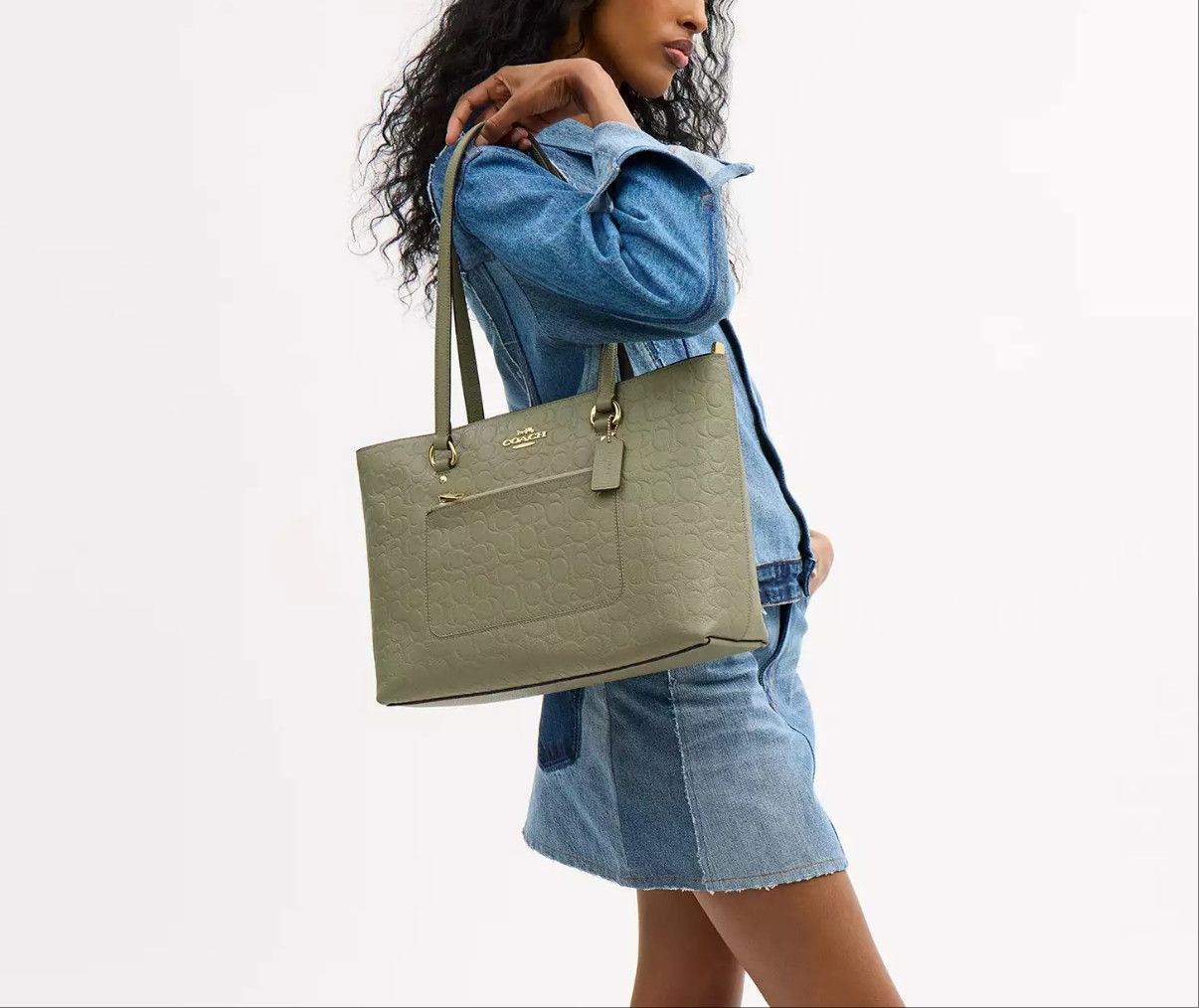 Coach Station Tote Bag In Signature Leather CEW04 Size ONE SIZE - 11 Thumbnail