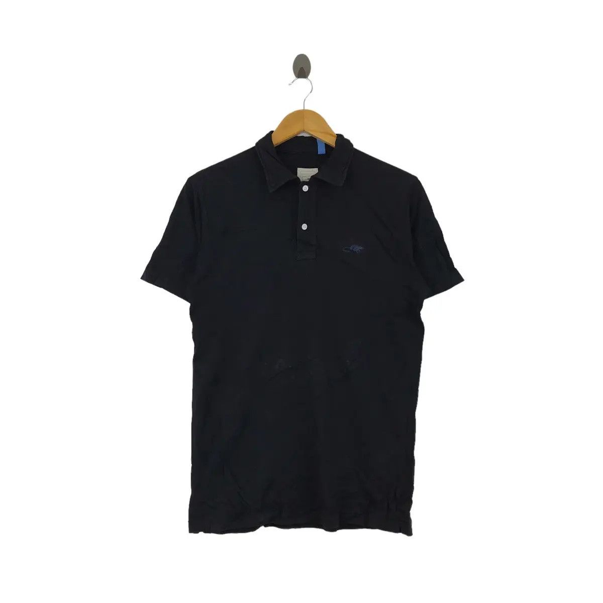 Vtg MARC JACOBS Stinky Rat Plain Black Polo Tee Shirt
