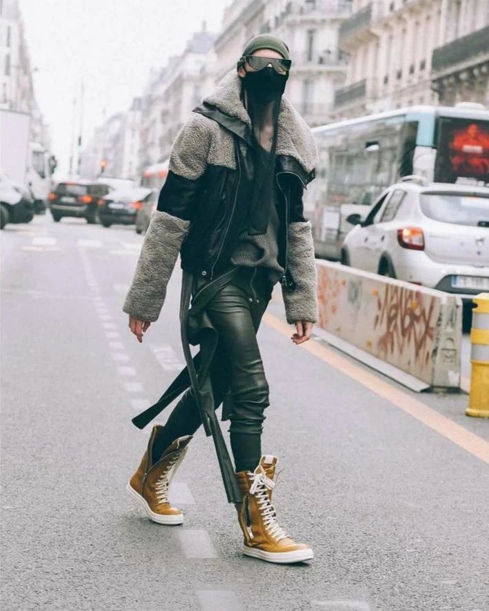 Rick Owens 💥*NEW* KEITH SHEARLING JACKET PERFORMA/STROBE BLACK/PEARL Size US M / EU 48-50 / 2 - 7 Thumbnail