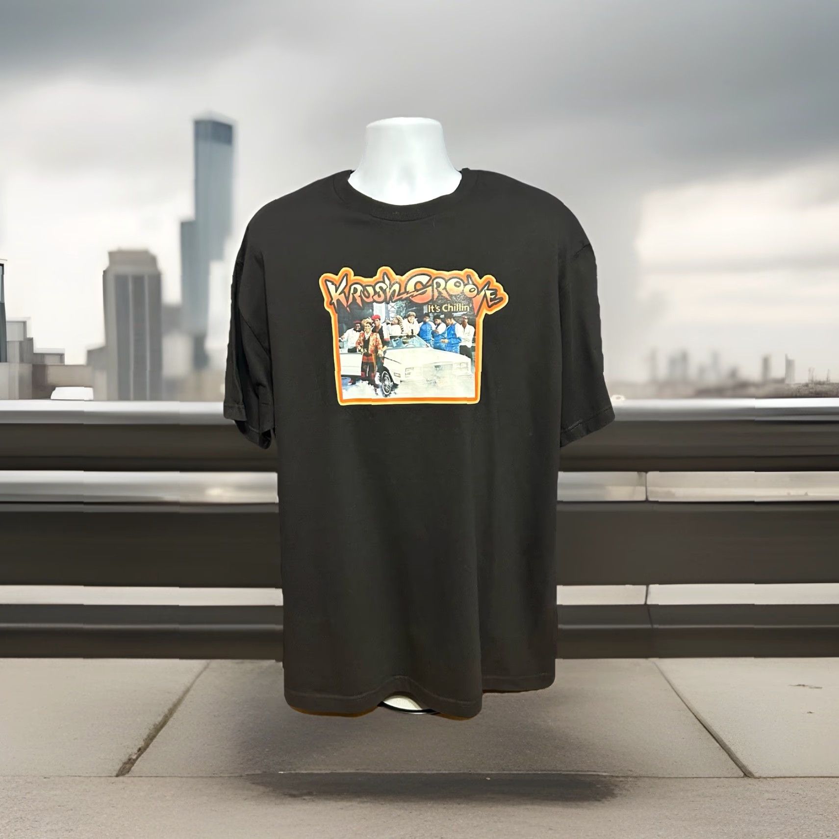 Vintage Krush Groove Movie It’s Chillin Shirt Men XL Black Short Sleeve Retro NWOT Rap Shirt Size US XL / EU 56 / 4 - 7 Thumbnail